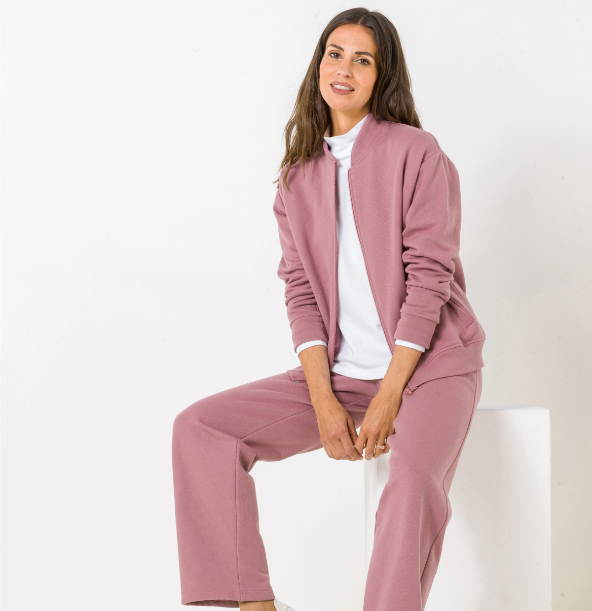 ELASTICATED WAIST TROUSERS FOR WOMEN