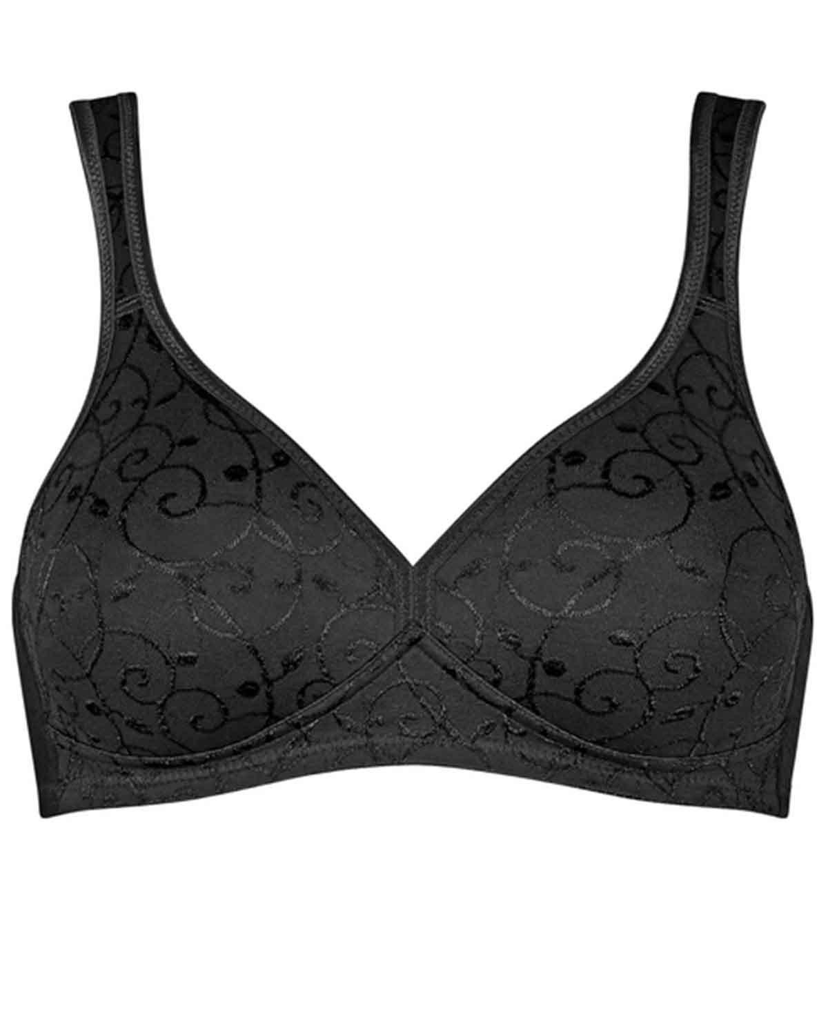 Triumph Elegant Cotton Bra - Black