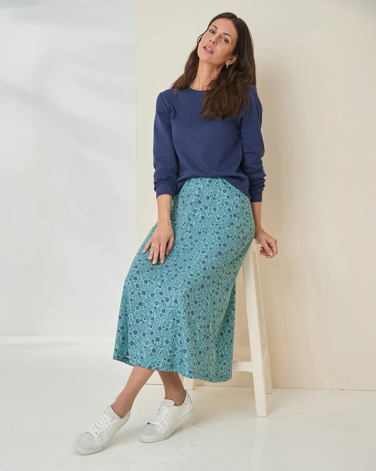 Aliyah Floral A Line Skirt