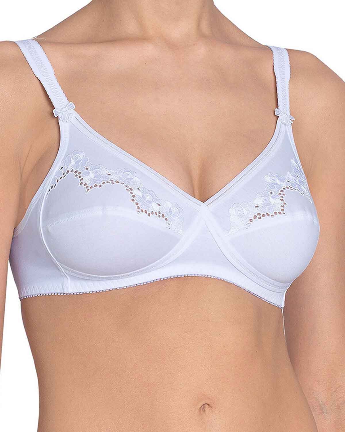Triumph Elasti-Cross + Cotton Bra - White