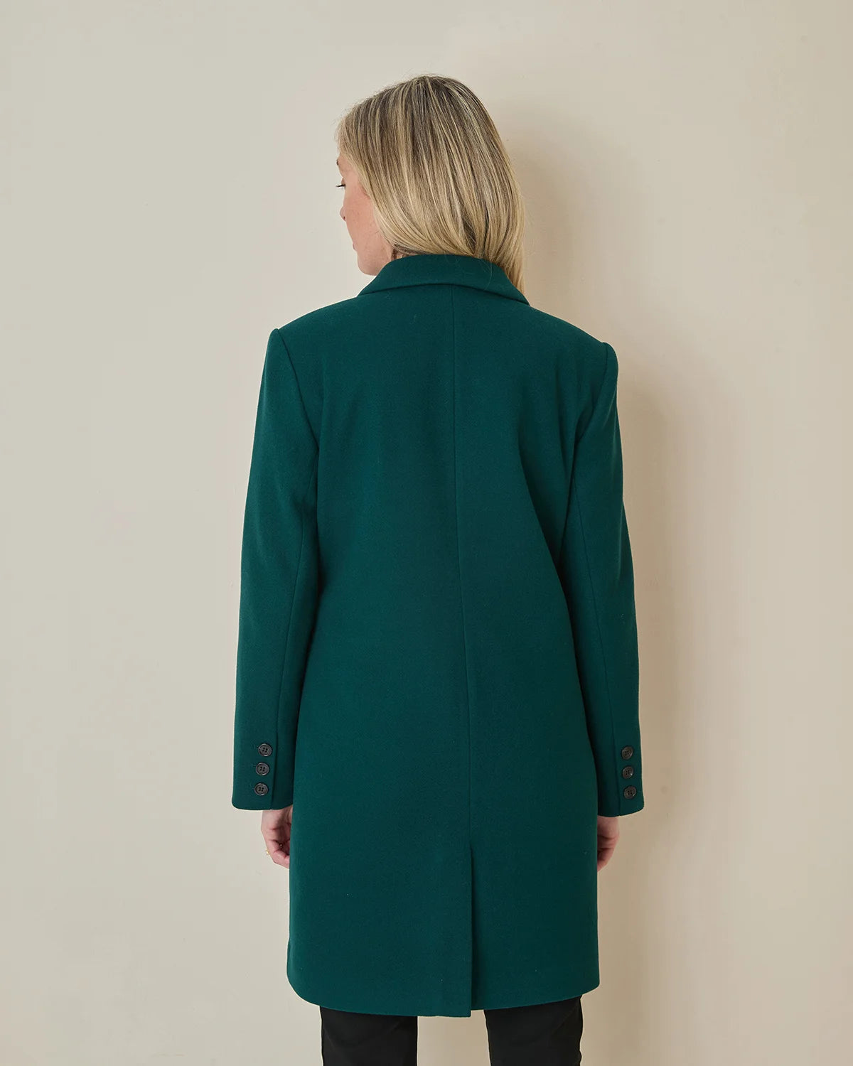 Cassandra Lined Coat - Forest Green