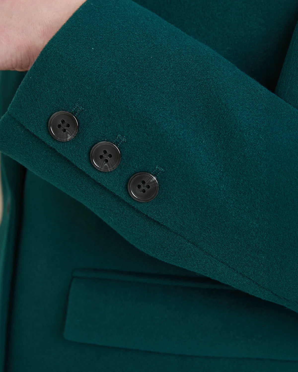 Cassandra Lined Coat - Forest Green