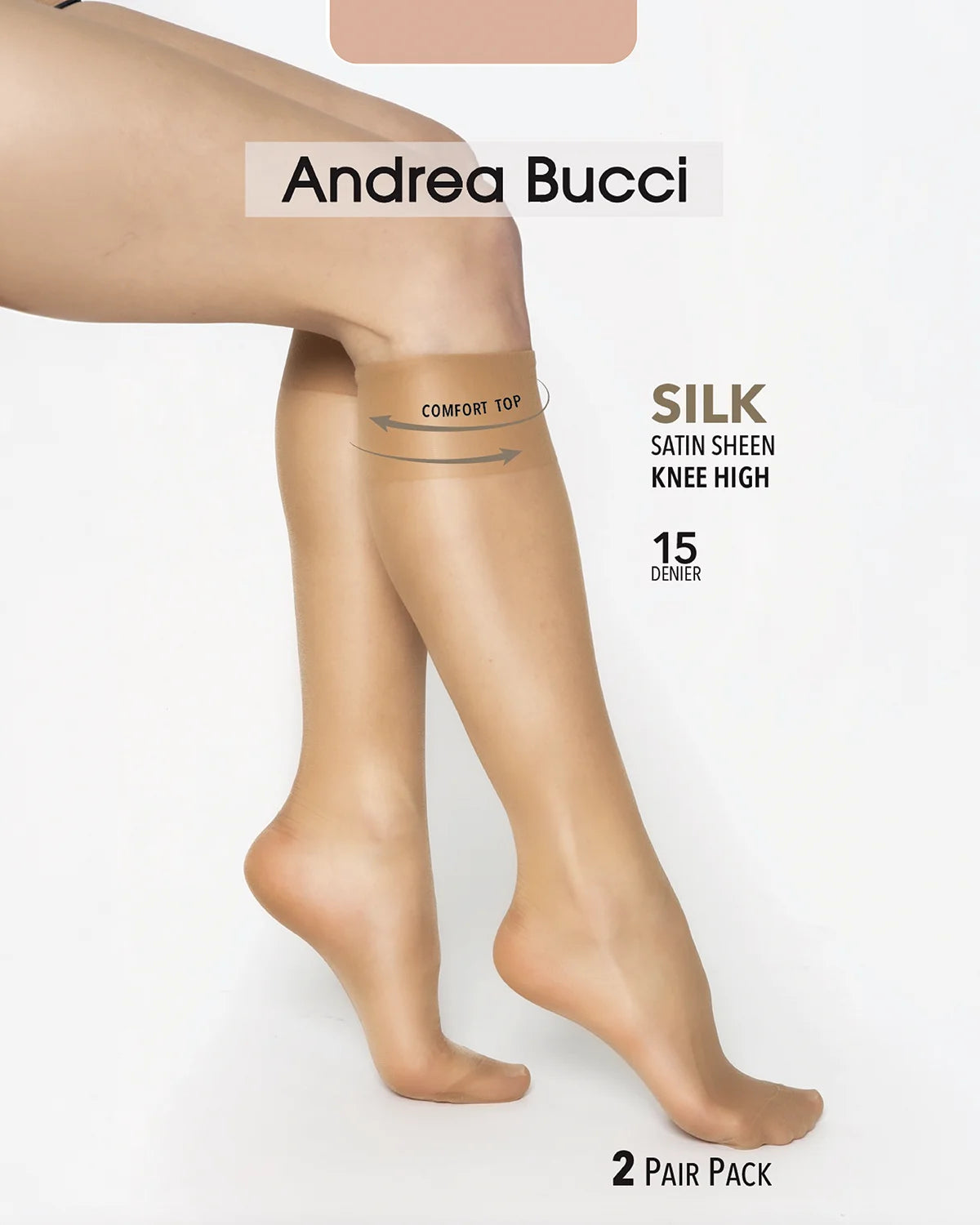 Luxury 15 Denier Knee Highs- Natural