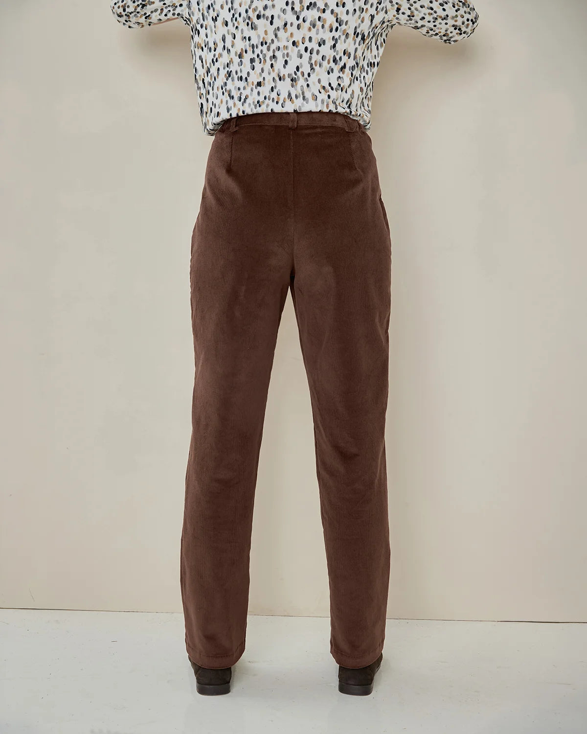 Needlecord Trousers Ladies - Chocolate