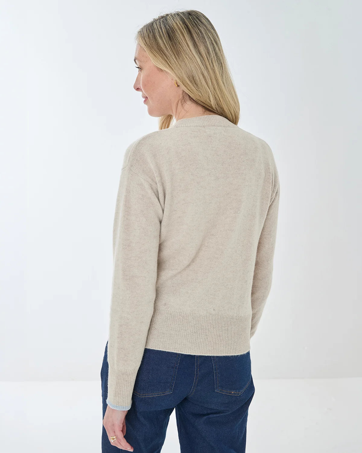 Delores Embroidered Pure Lambswool Cardigan