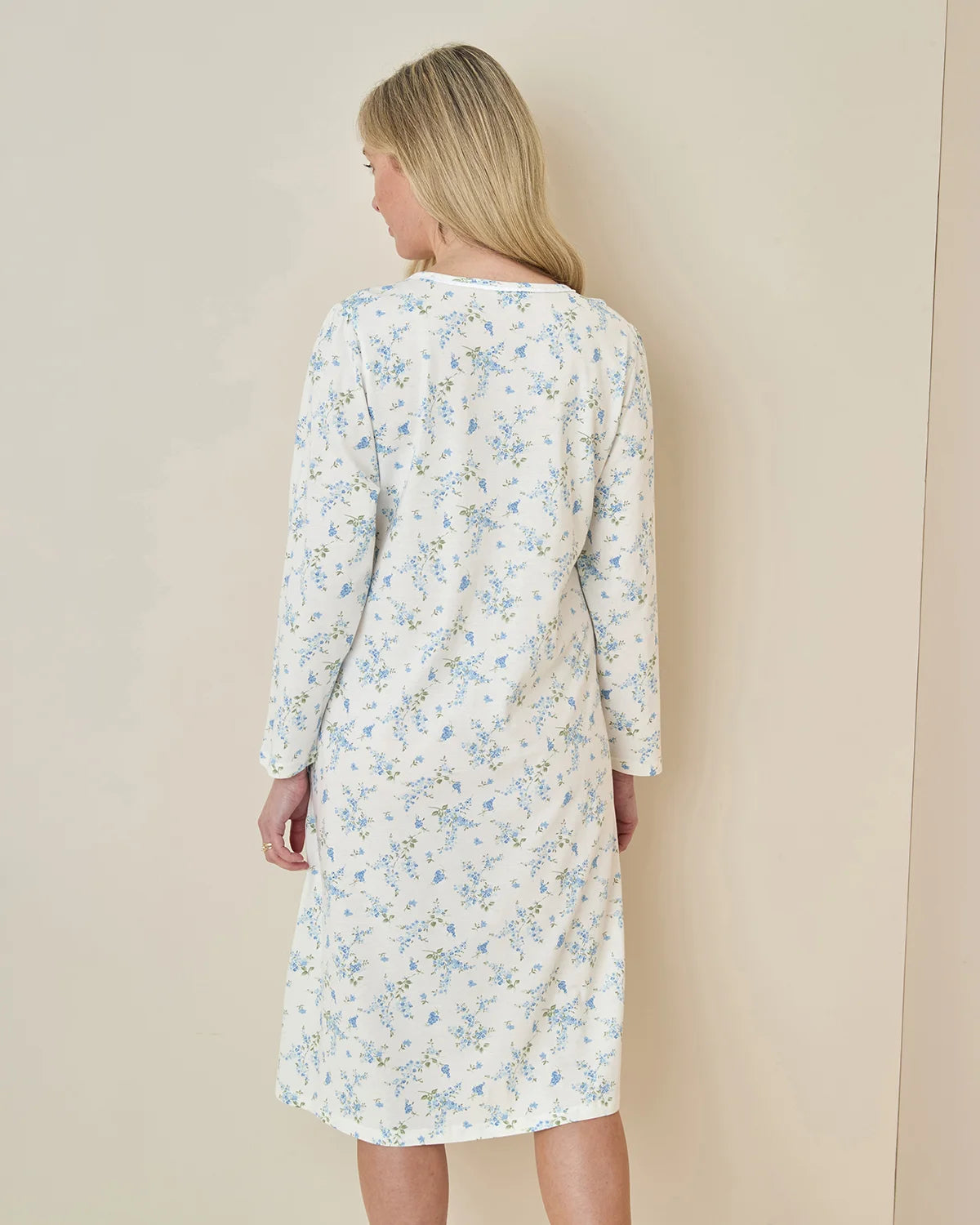 Genevieve Long Sleeve Cotton Nightdress