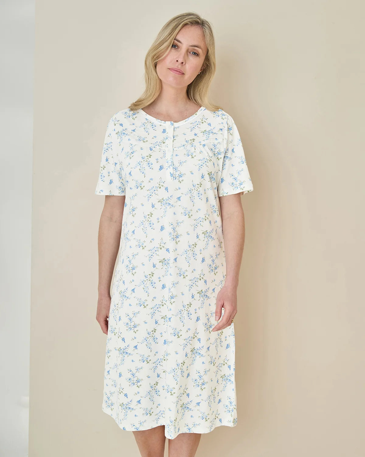 Genevieve Short Sleeve Cotton Nightdress