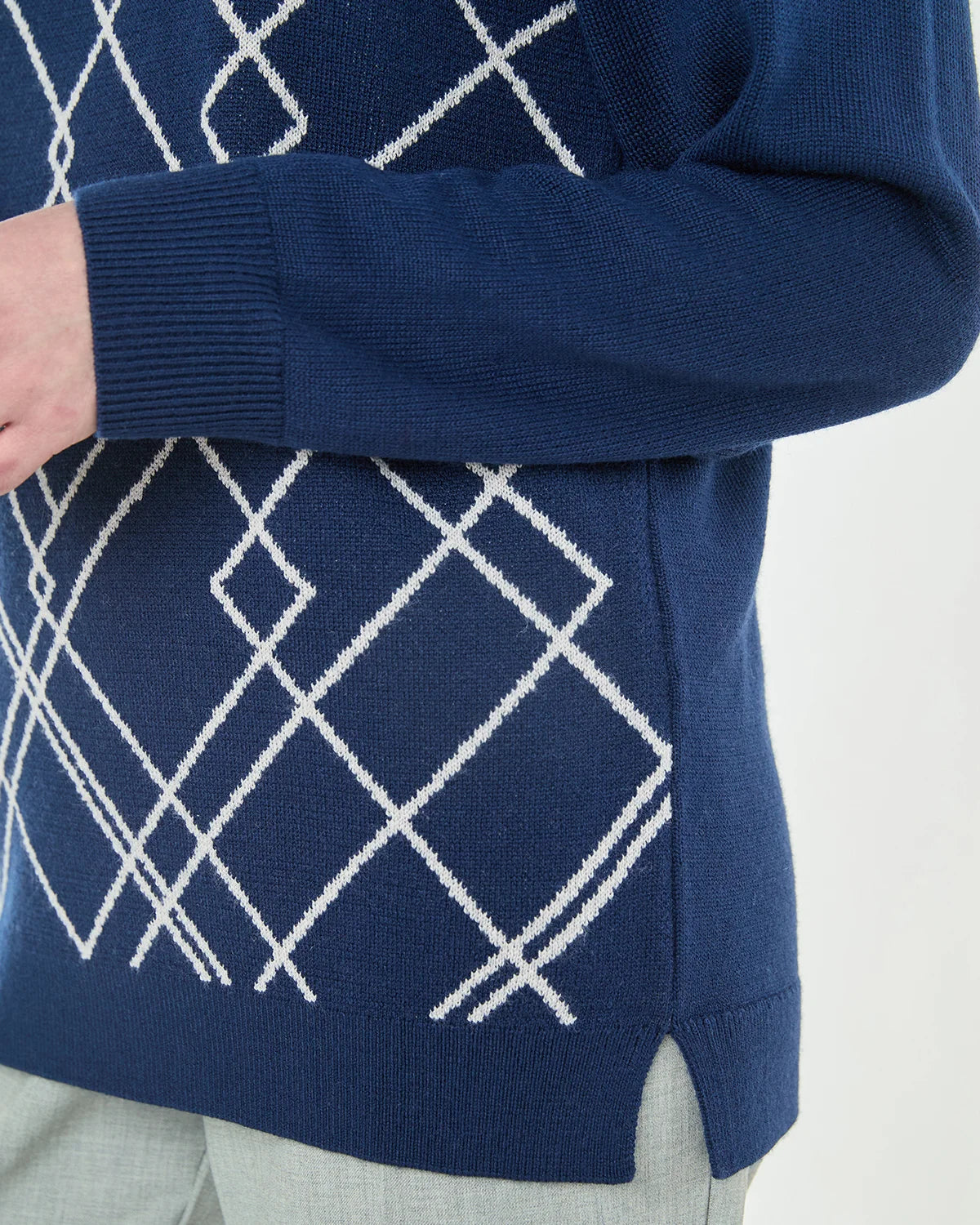 Jilly Argyle Design Wool Rich Jumper