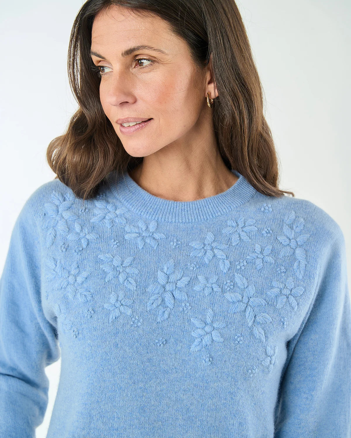 Lizzy Embroidered Pure Lambswool Jumper