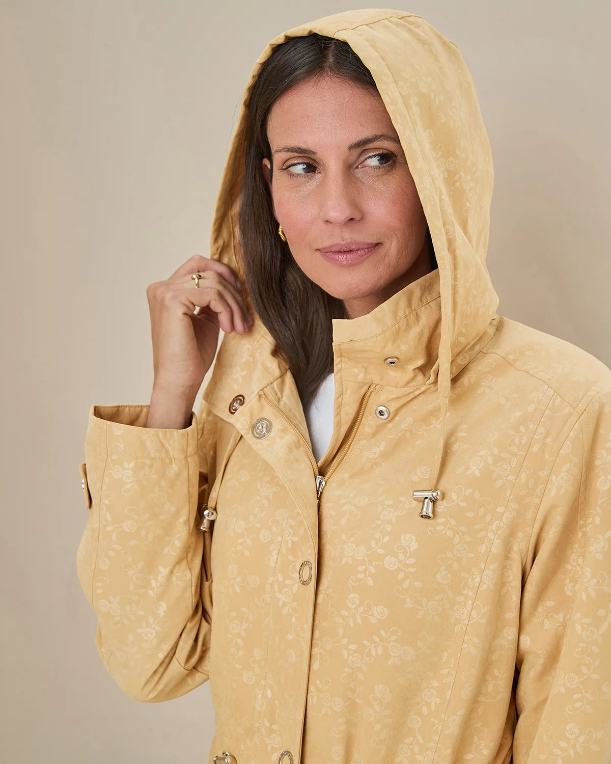 Lottie Showerproof Coat - Light Gold