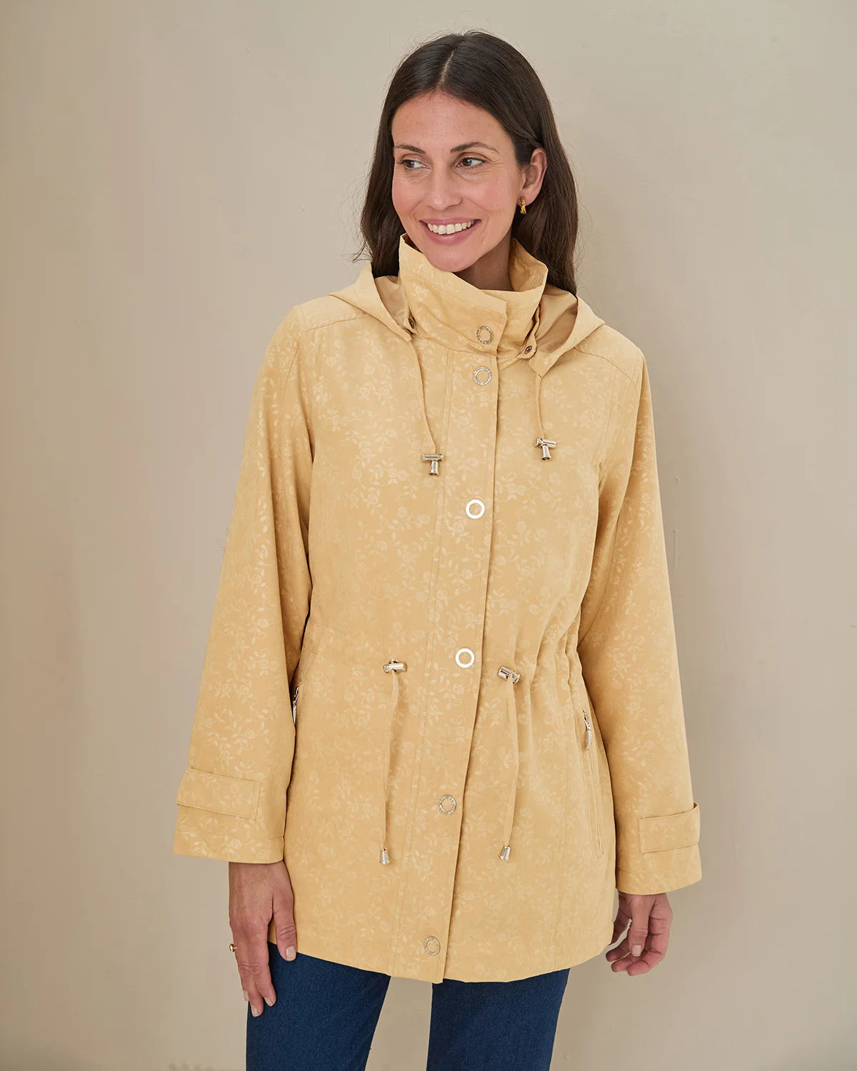 Lottie Showerproof Coat - Light Gold