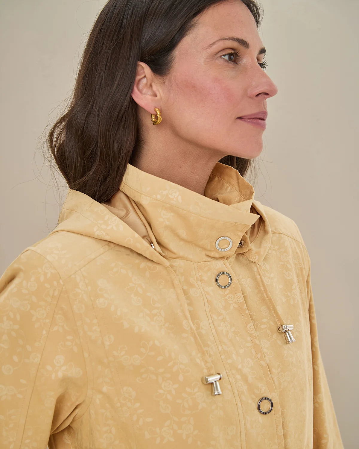Lottie Showerproof Coat - Light Gold