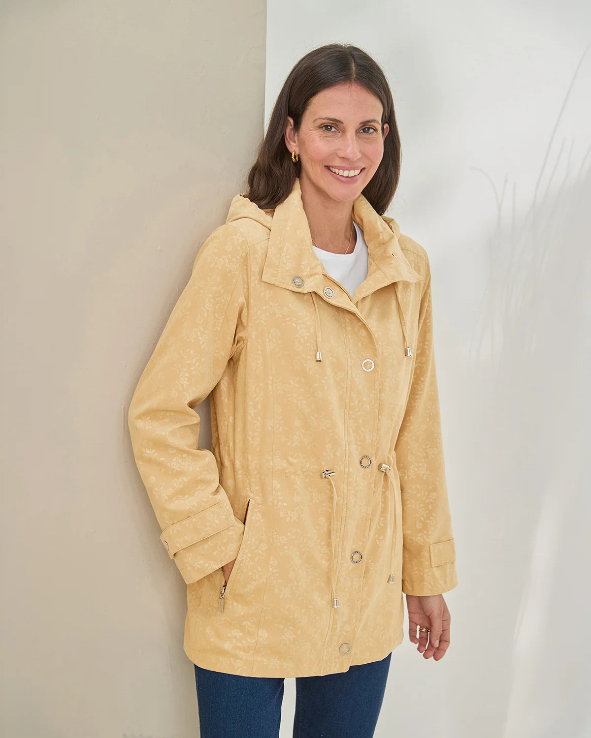 Lottie Showerproof Coat - Light Gold