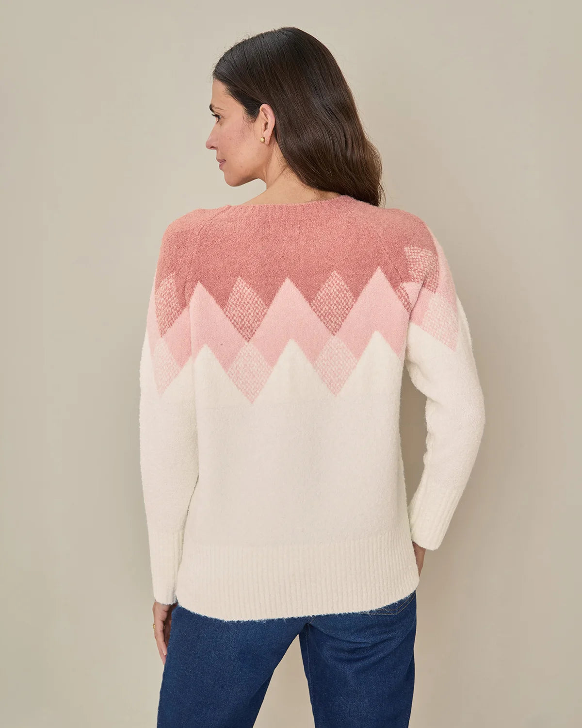 Luella Raglan Sleeve Patterned Jumper