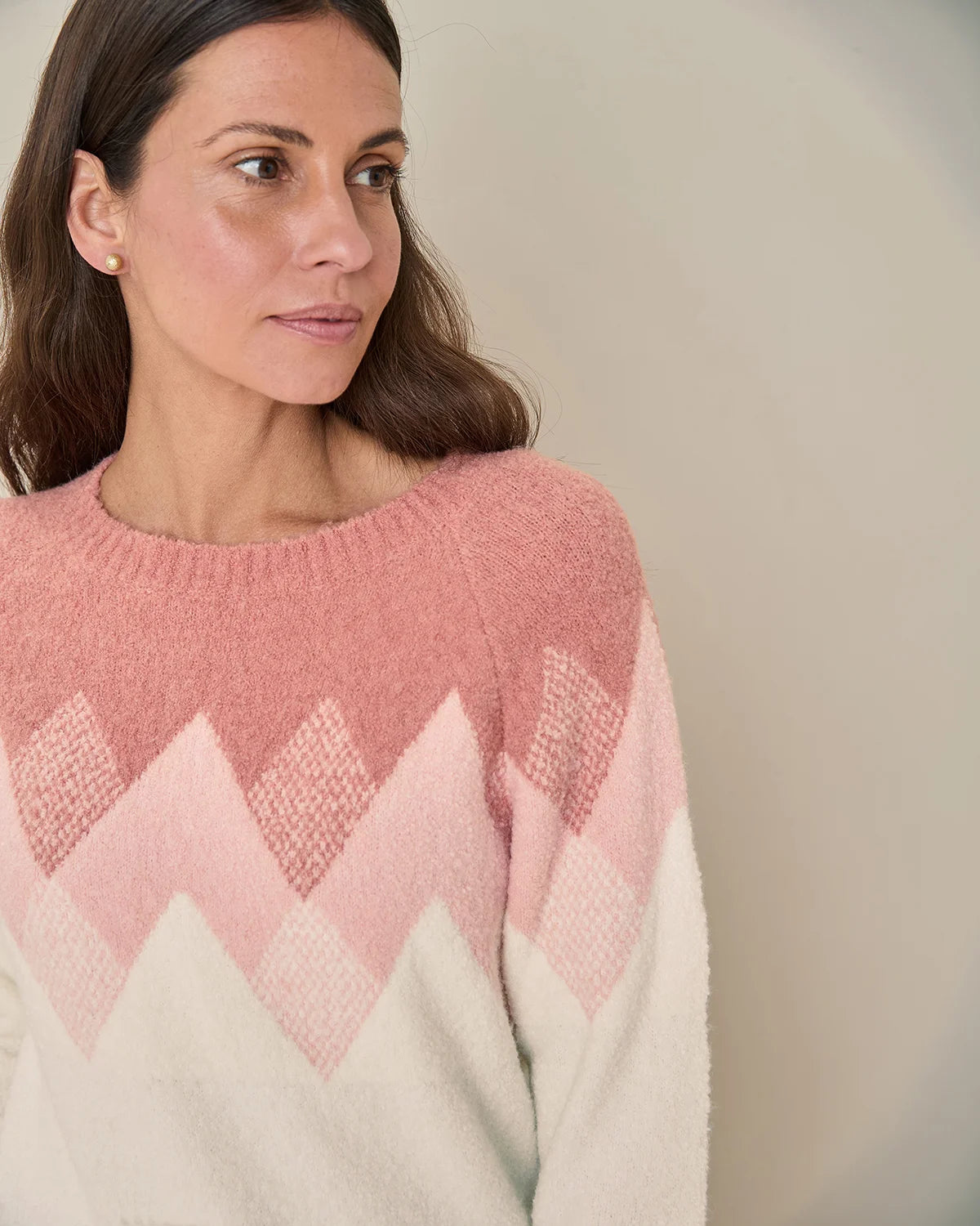 Luella Raglan Sleeve Patterned Jumper