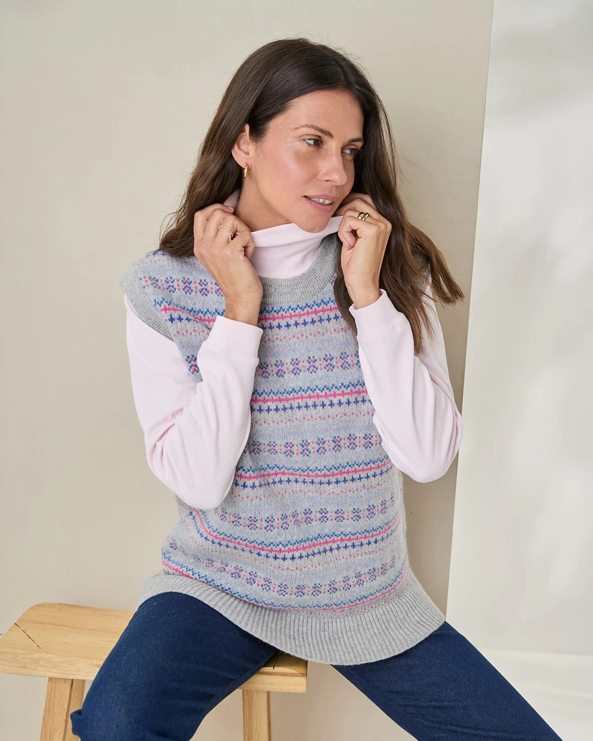 Mary Fairisle Pure Lambswool Slipover