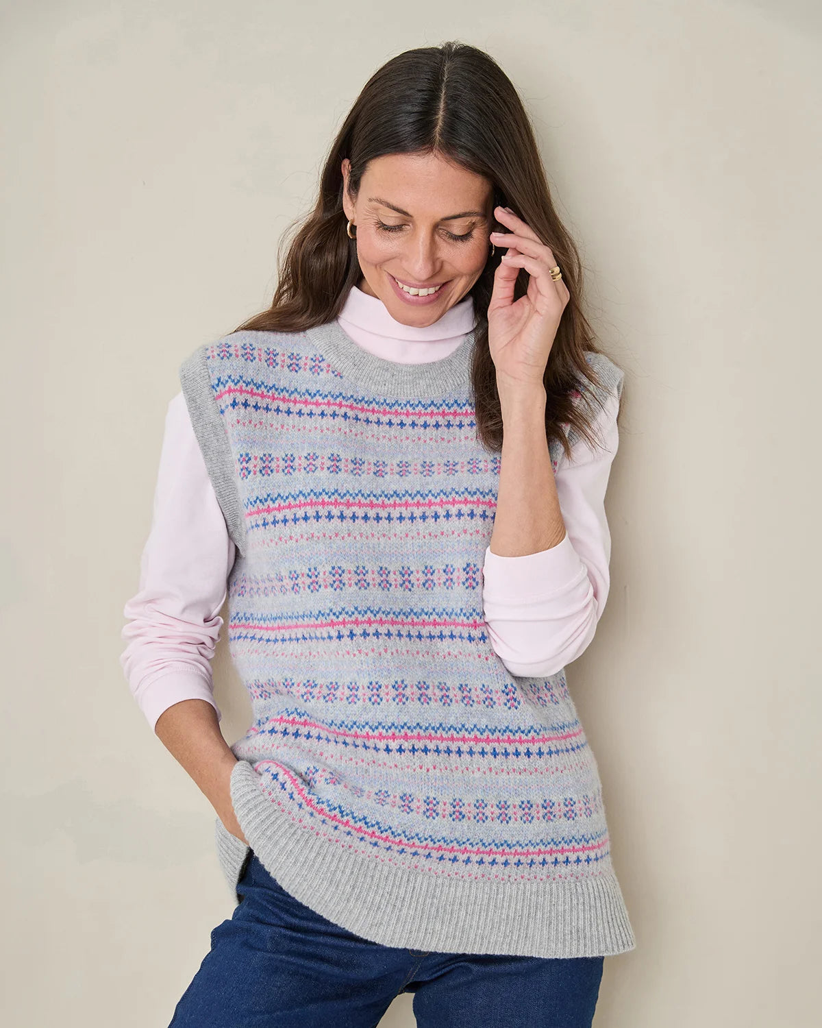 Mary Fairisle Pure Lambswool Slipover