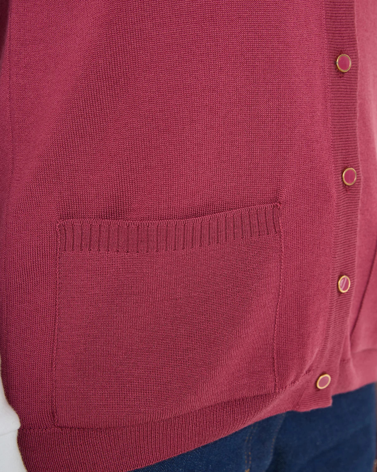 Merino Waistcoat - Rosewood