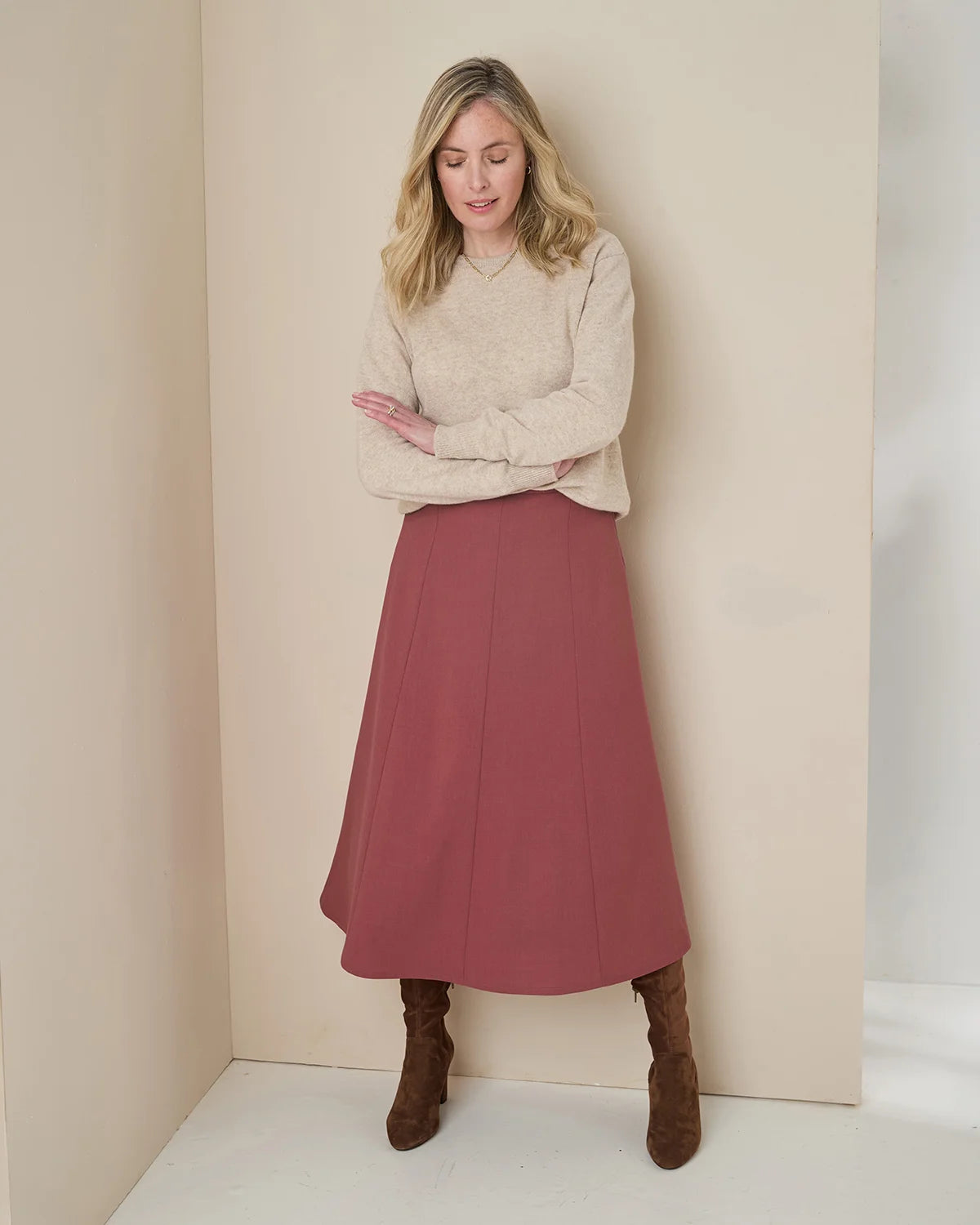 Sandown Skirt - Rosewood