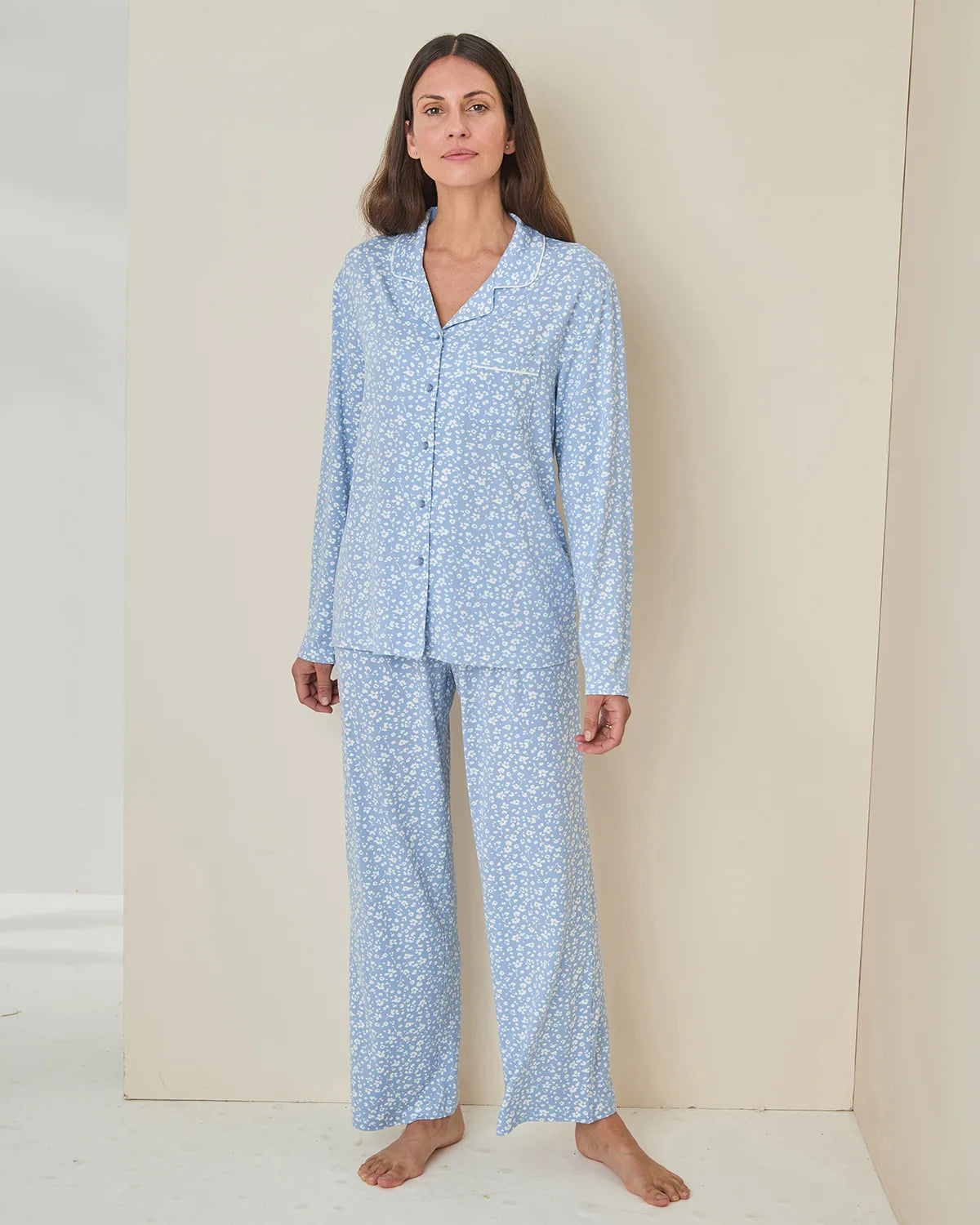 Slenderella Arleth Long Sleeve Floral Pyjamas