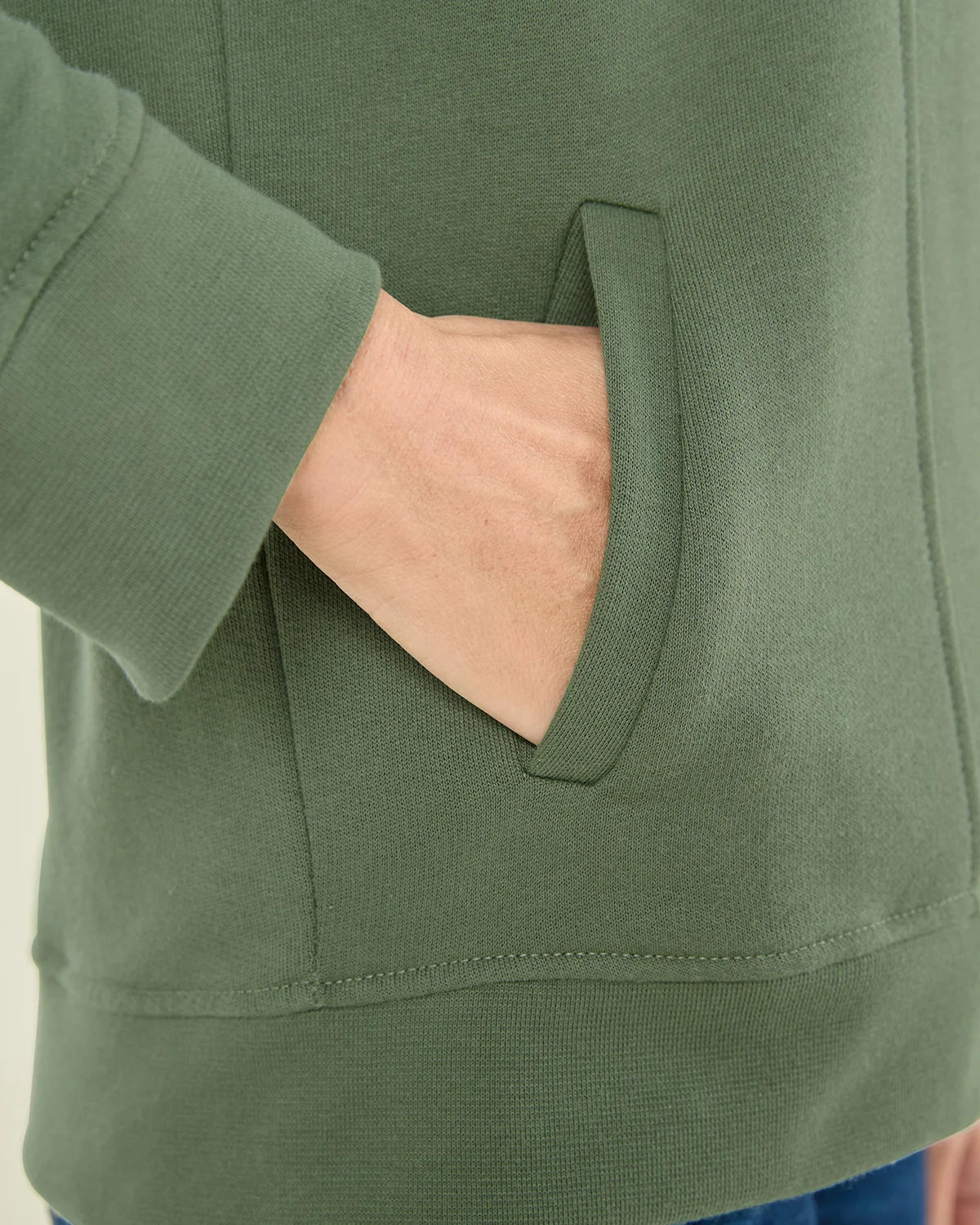 Taylor Cotton Mix Leisure Cardigan - Green