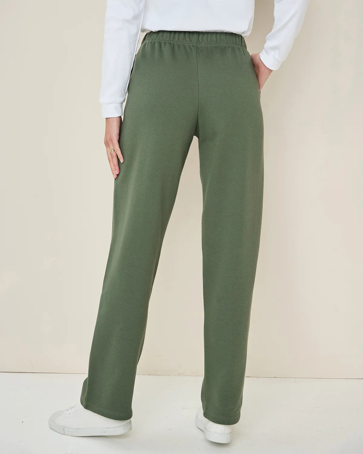 Taylor Cotton Mix Leisure Trousers - Green