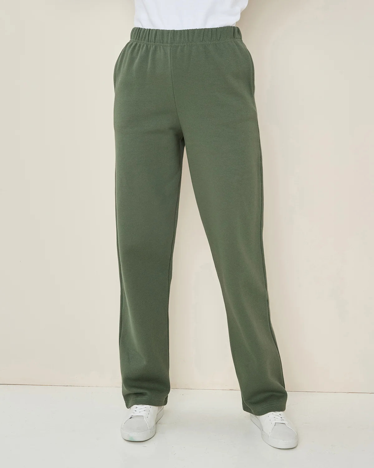 Taylor Cotton Mix Leisure Trousers - Green