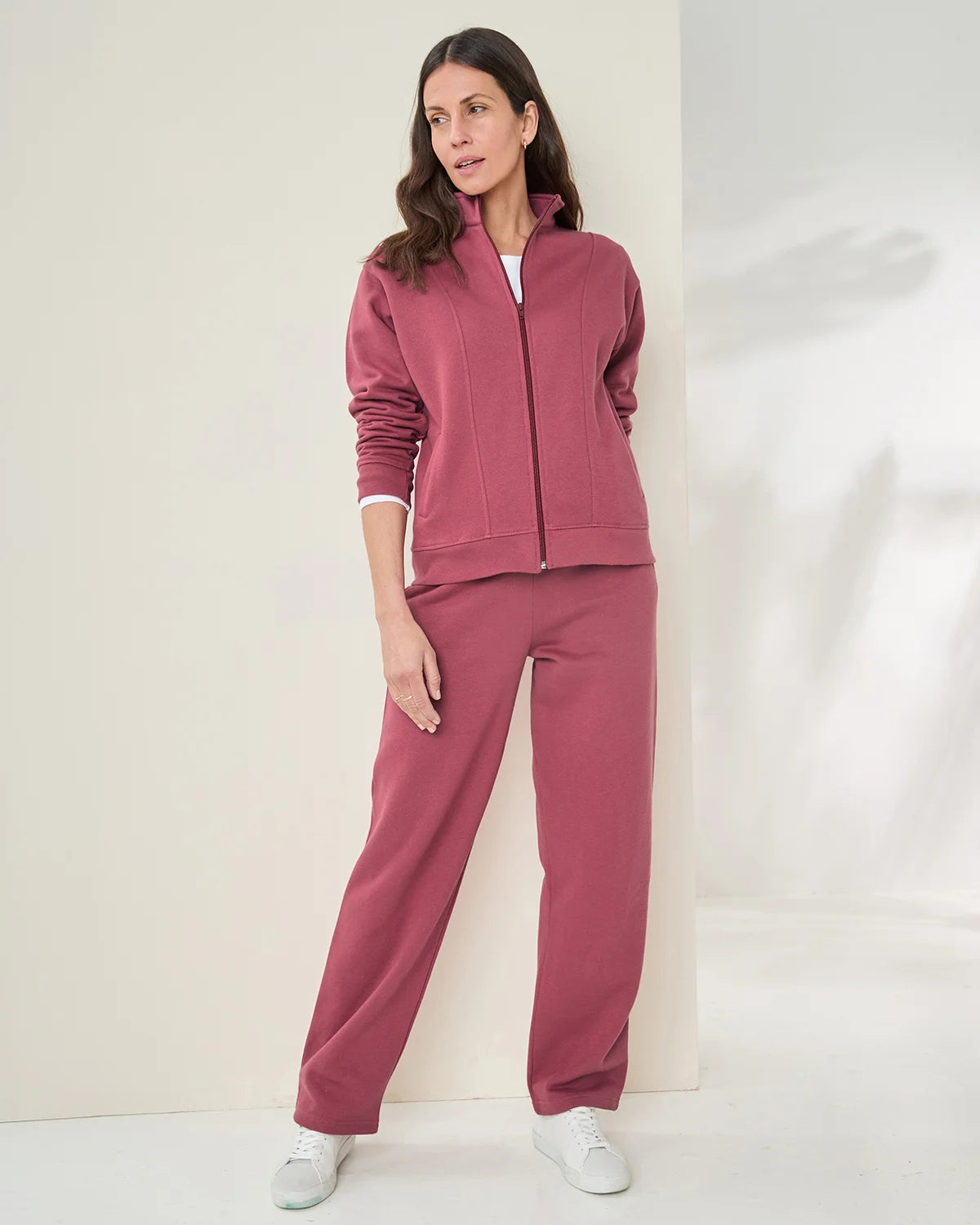 Taylor Cotton Mix Leisure Cardigan - Red