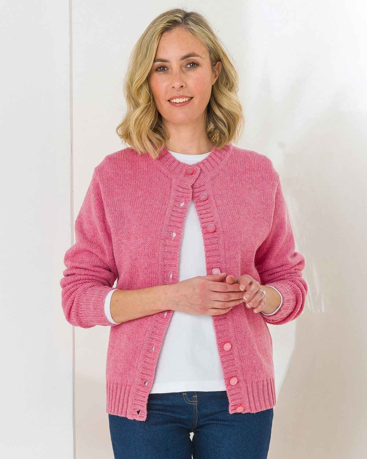 Shetland Cardigans - Nougat - The Classic Boutique
