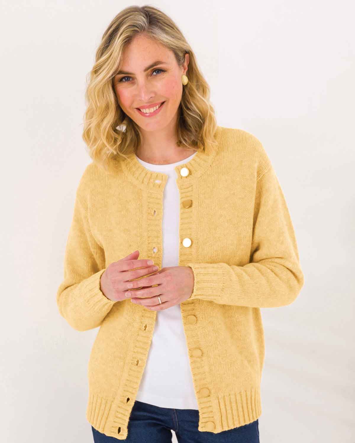 Shetland Cardigans - Buttermilk - The Classic Boutique