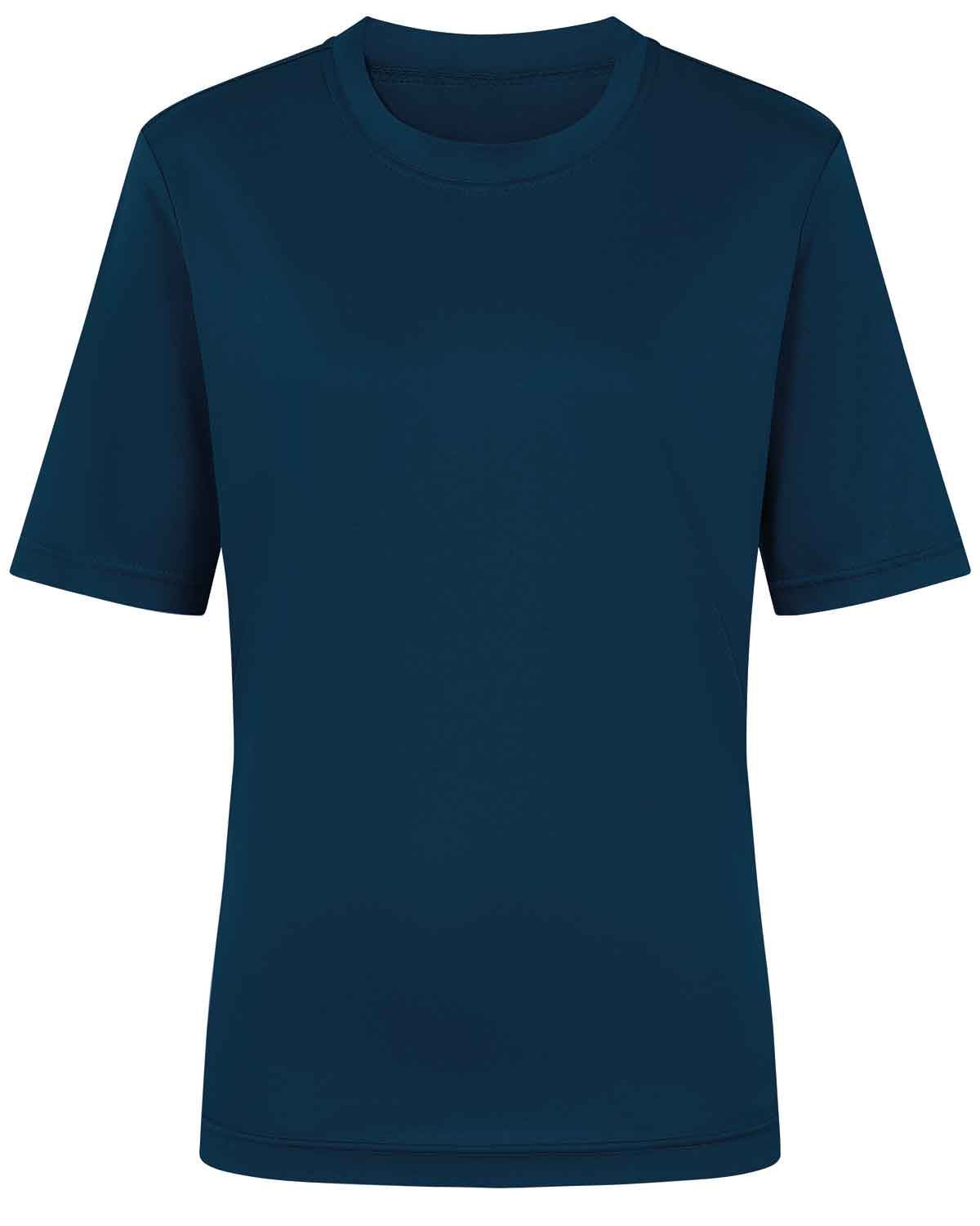Silky Cotton Crew Neck Top - Navy - The Classic Boutique