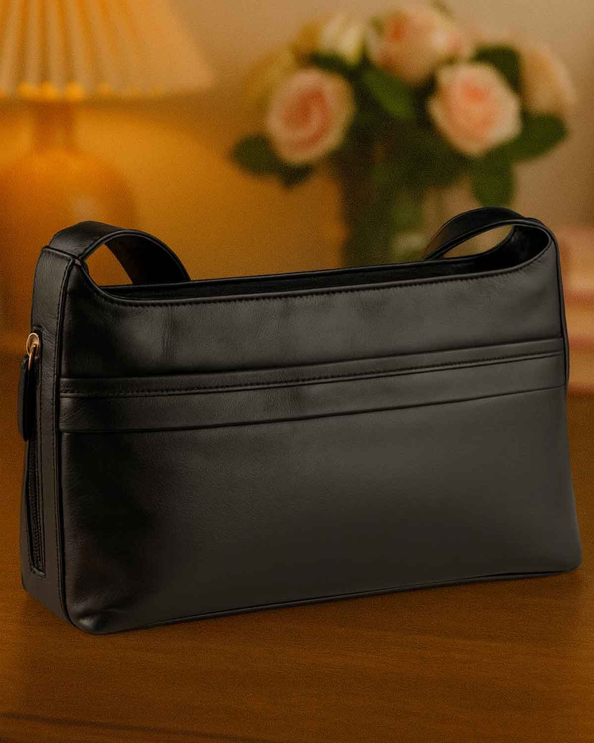 Leather Bag - Black - The Classic Boutique