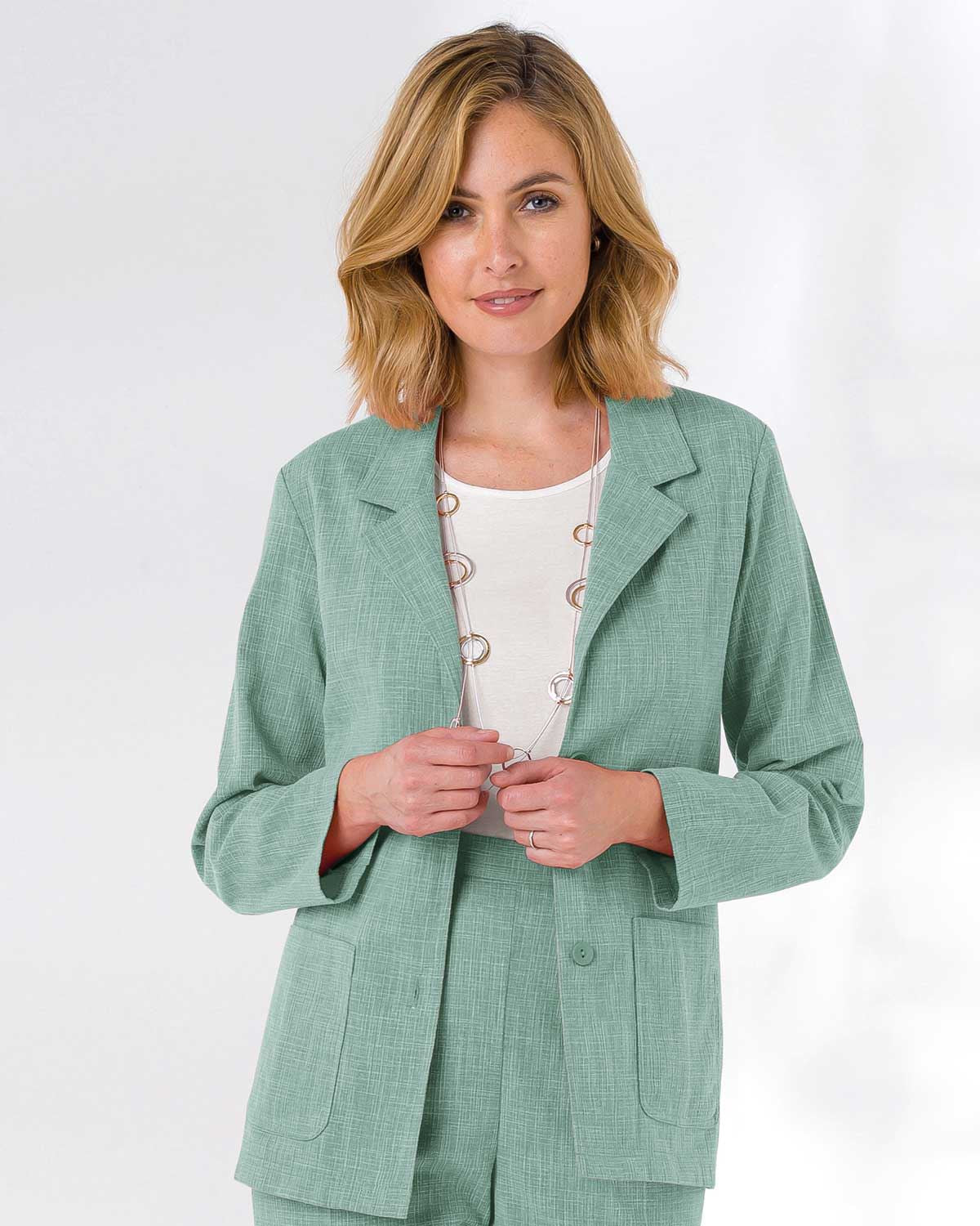 Polly Jacket - Eucalyptus - The Classic Boutique