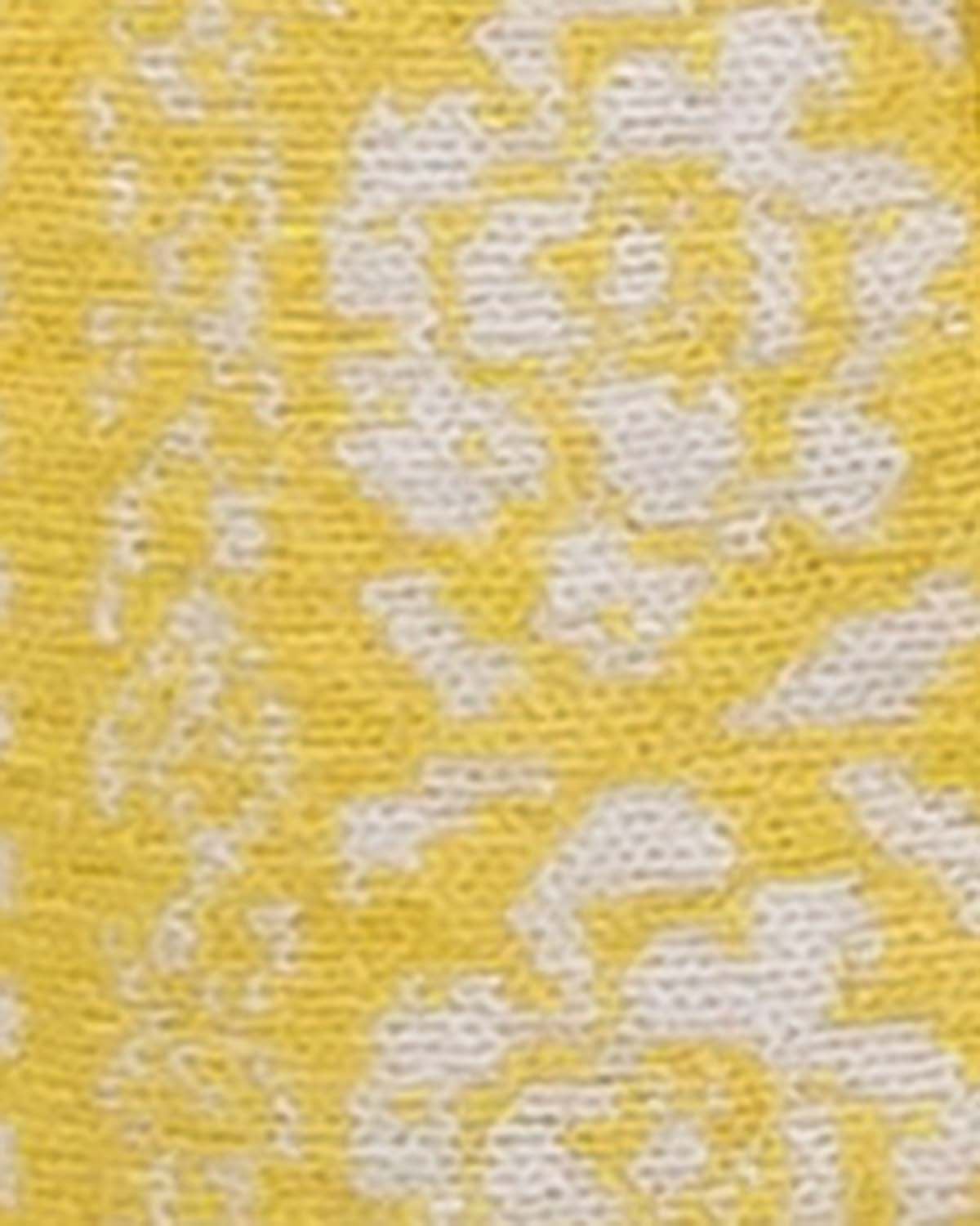Louisa Crew Neck Lambswool Fairisle Cardigan - Daffodil - Image 2 - The Classic Boutique