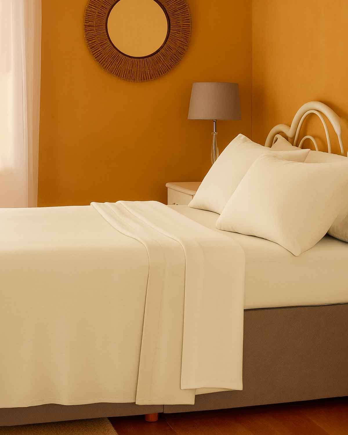 Luxury Flannelette Sheets - Ivory - The Classic Boutique