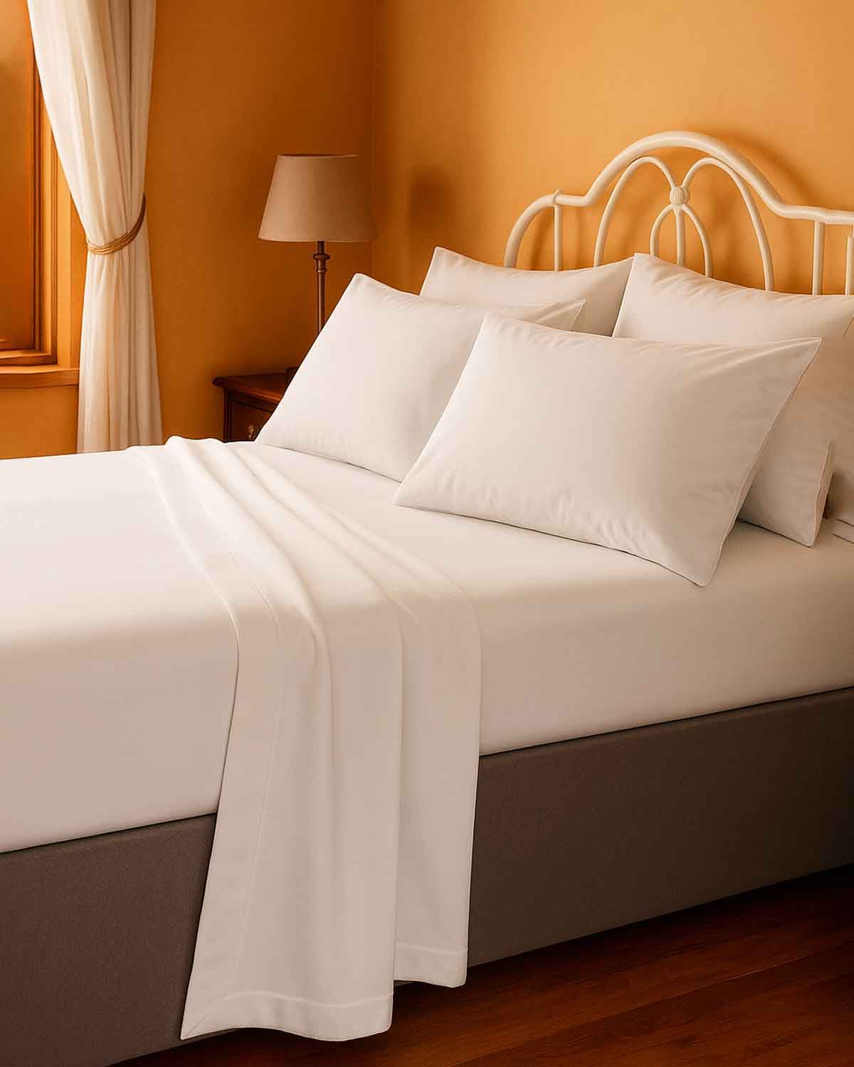 Luxury Flannelette Sheets - White - The Classic Boutique