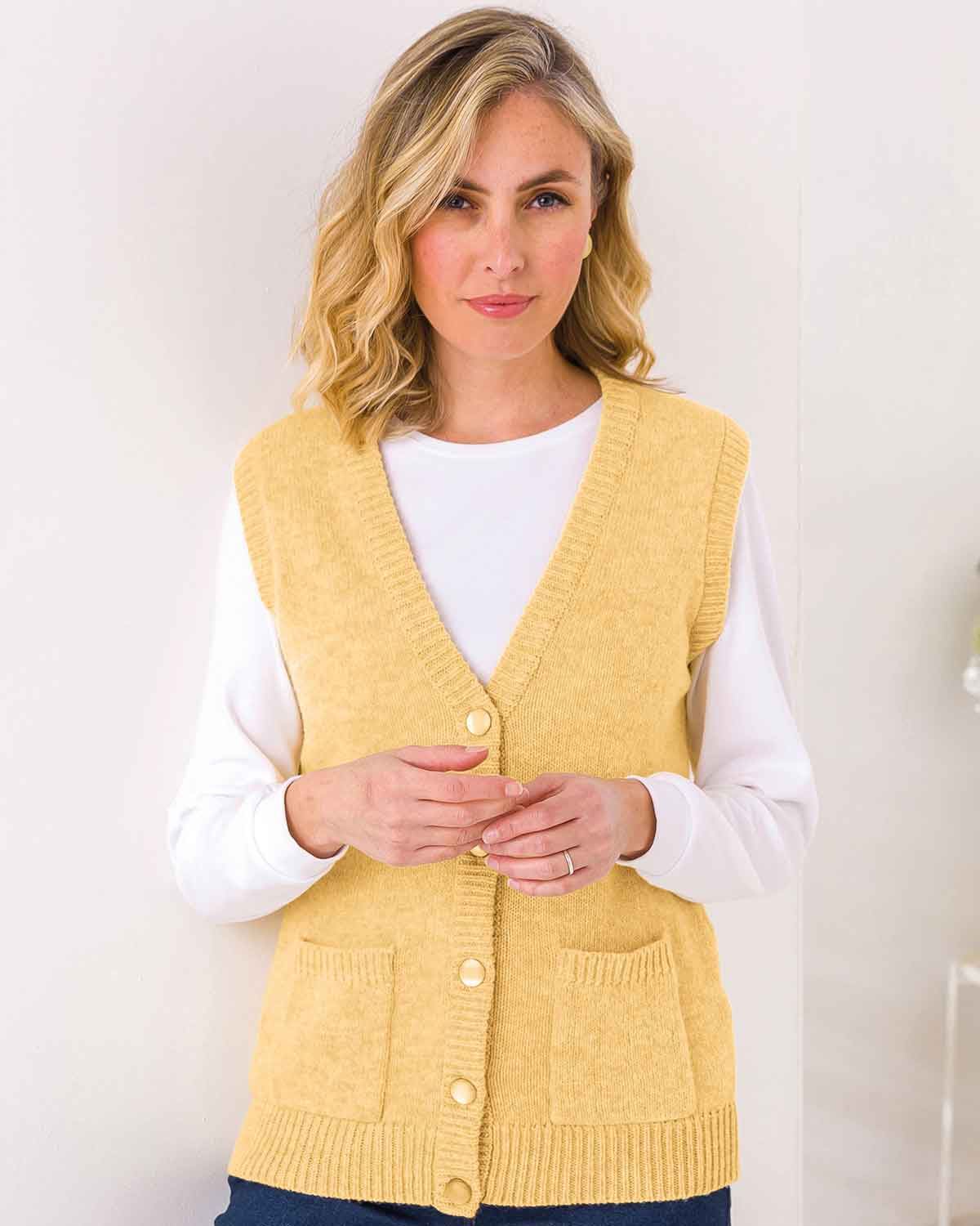 Shetland Waistcoat - Buttermilk - The Classic Boutique