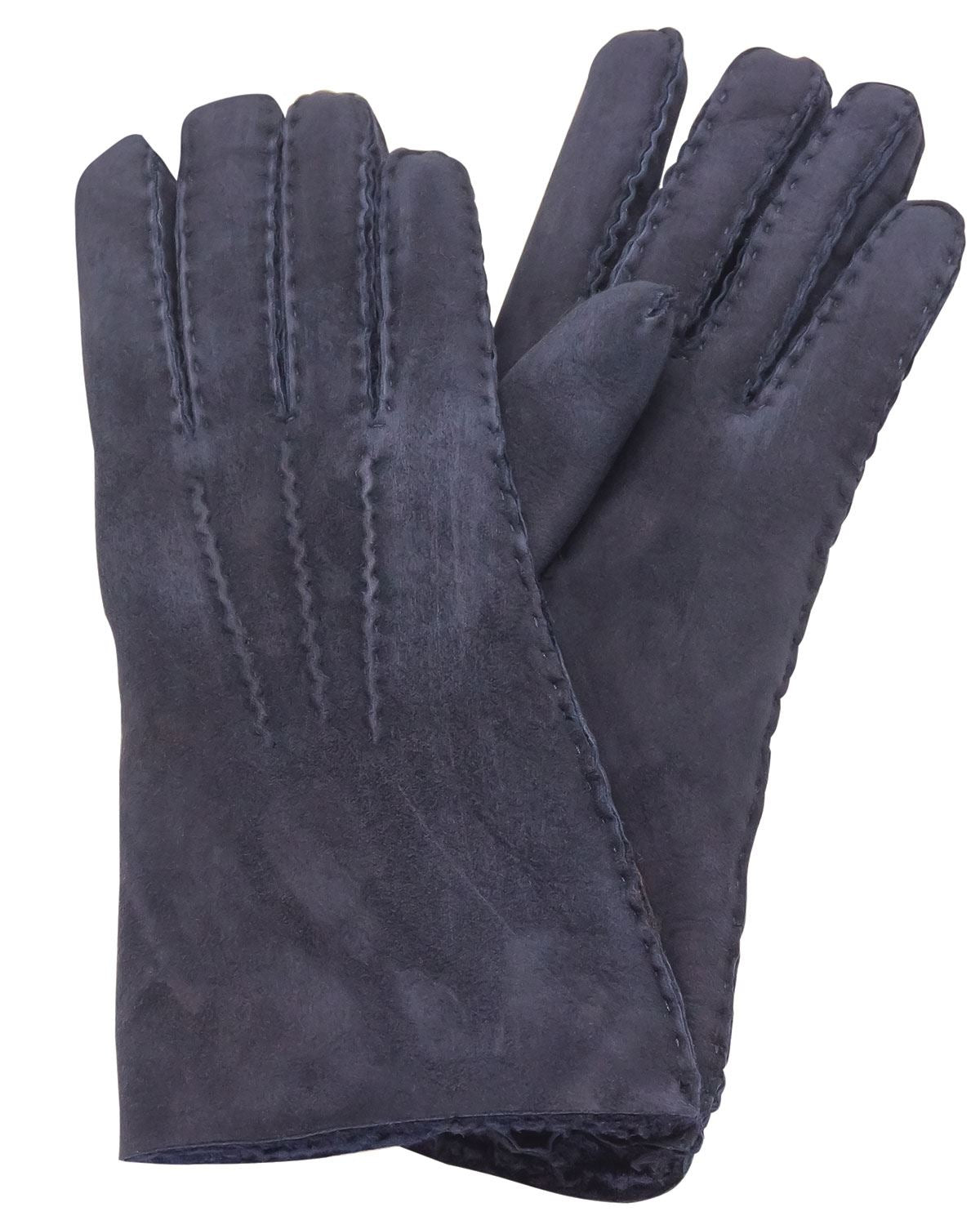 Lambskin Gloves - Navy - The Classic Boutique