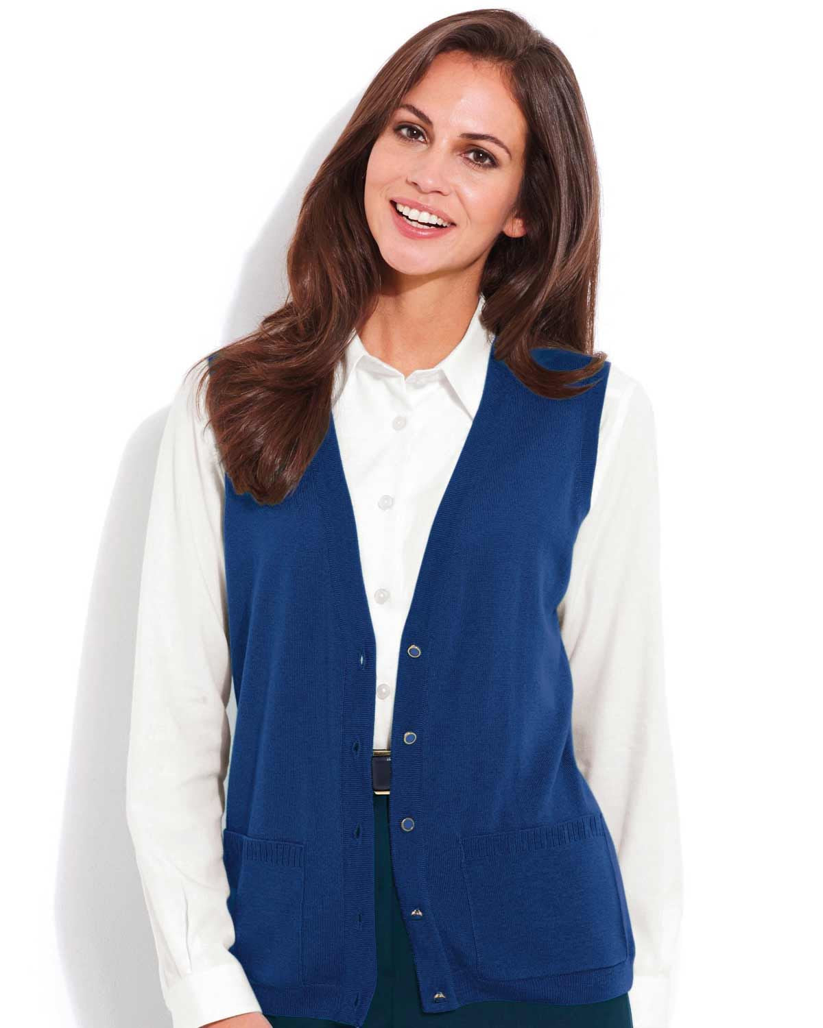 Merino Waistcoat - Sapphire - The Classic Boutique