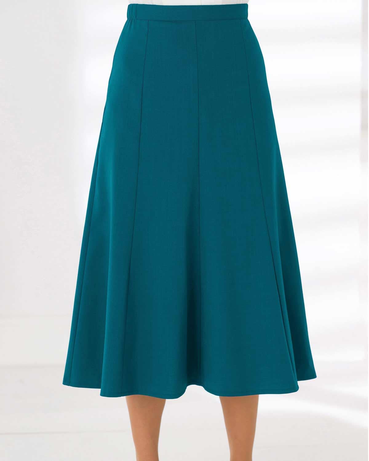 Sandown Skirt - Peacock - The Classic Boutique