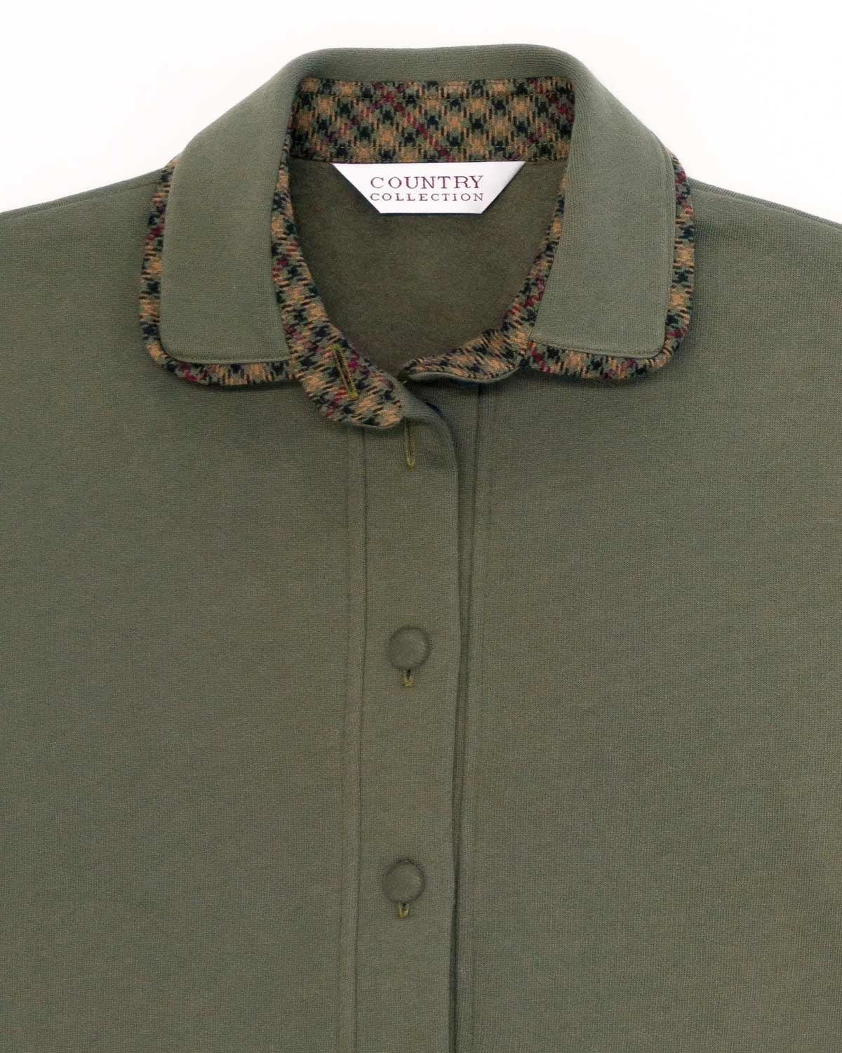Foxham Leisure Cardigan - Olive - Image 2 - The Classic Boutique