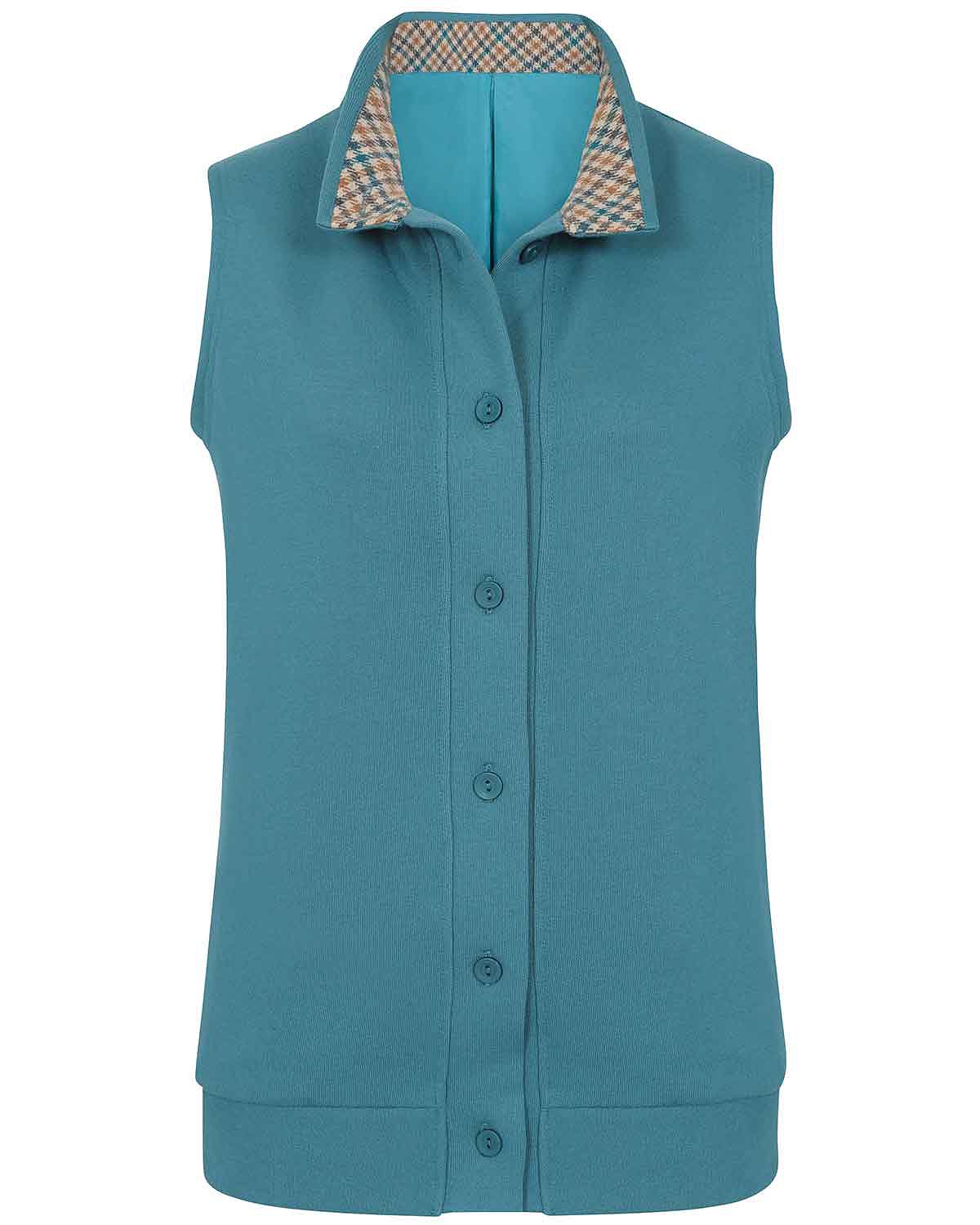 Peebles Cowl Neck Trimmed Ladies Leisure Gilet - Peebles - Image 3 - The Classic Boutique