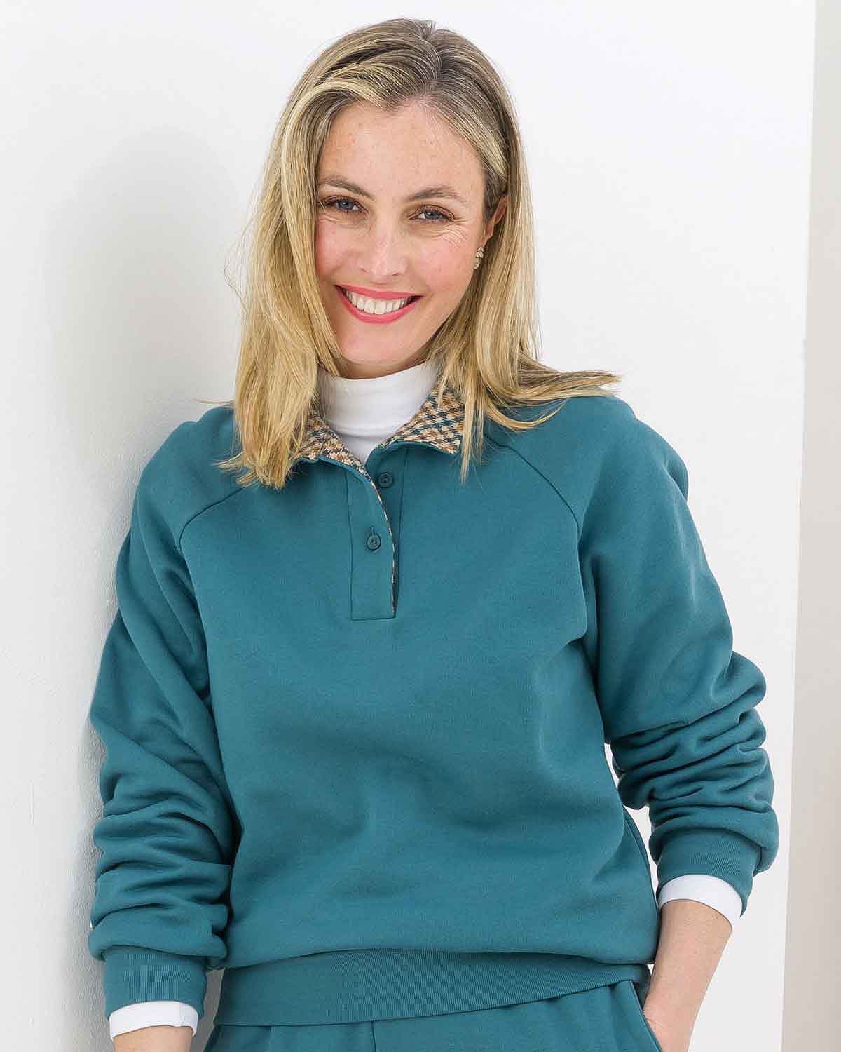 Peebles Leisure Cowl Neck Ladies Sweatshirt - Peebles - Image 1 - The Classic Boutique