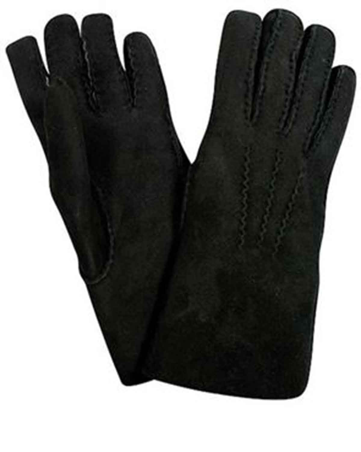 Hand Sewn Lambskin Gloves - Black - The Classic Boutique