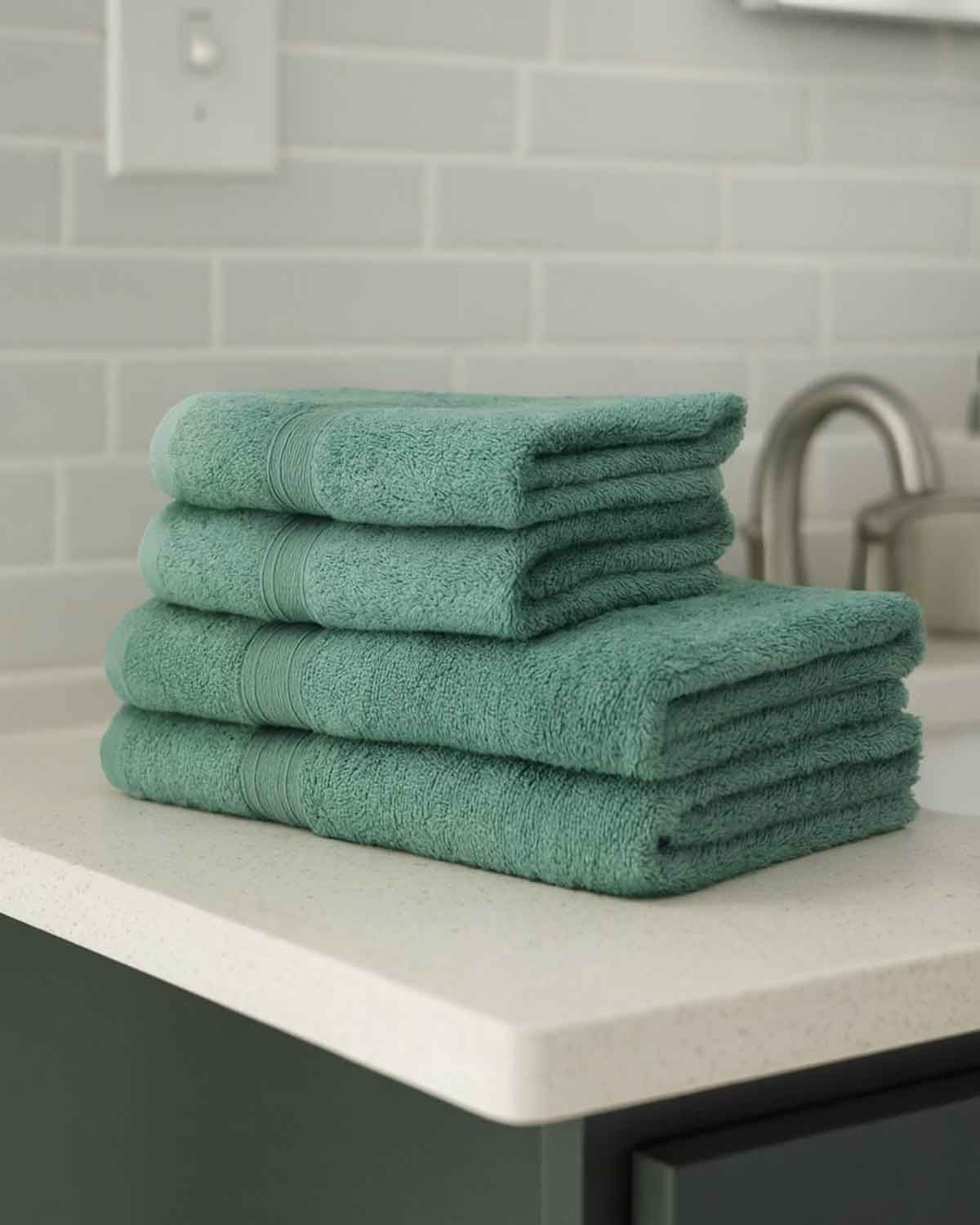 Soft Pure Cotton Towels - Aqua - The Classic Boutique