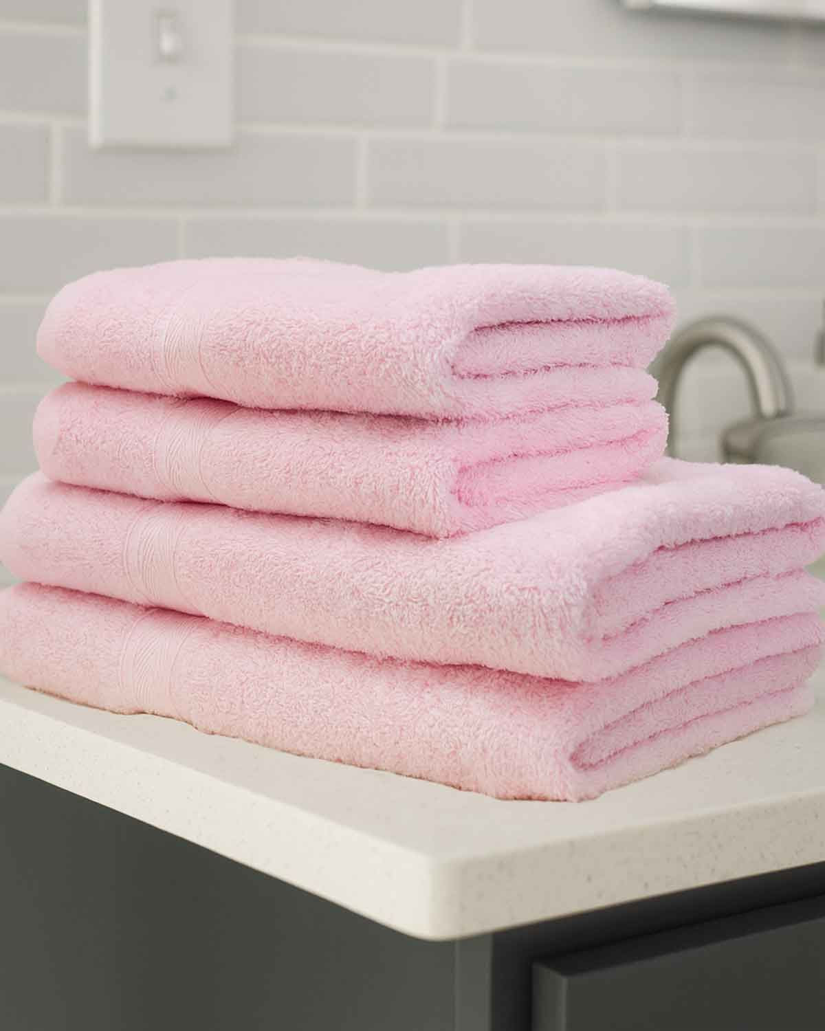 Soft Pure Cotton Towels - Pink - The Classic Boutique