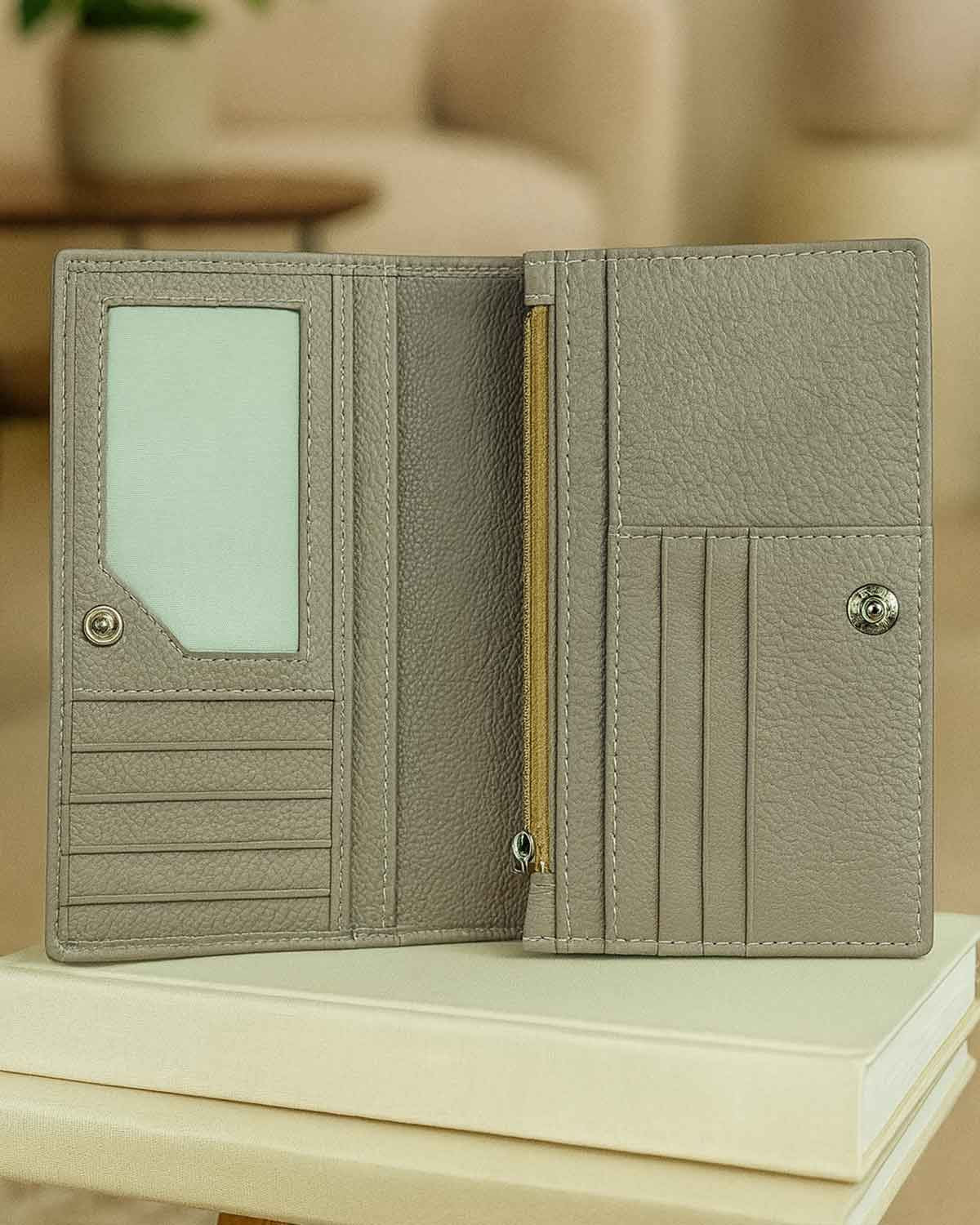 Ladies Soft Leather Purse - Natural - The Classic Boutique