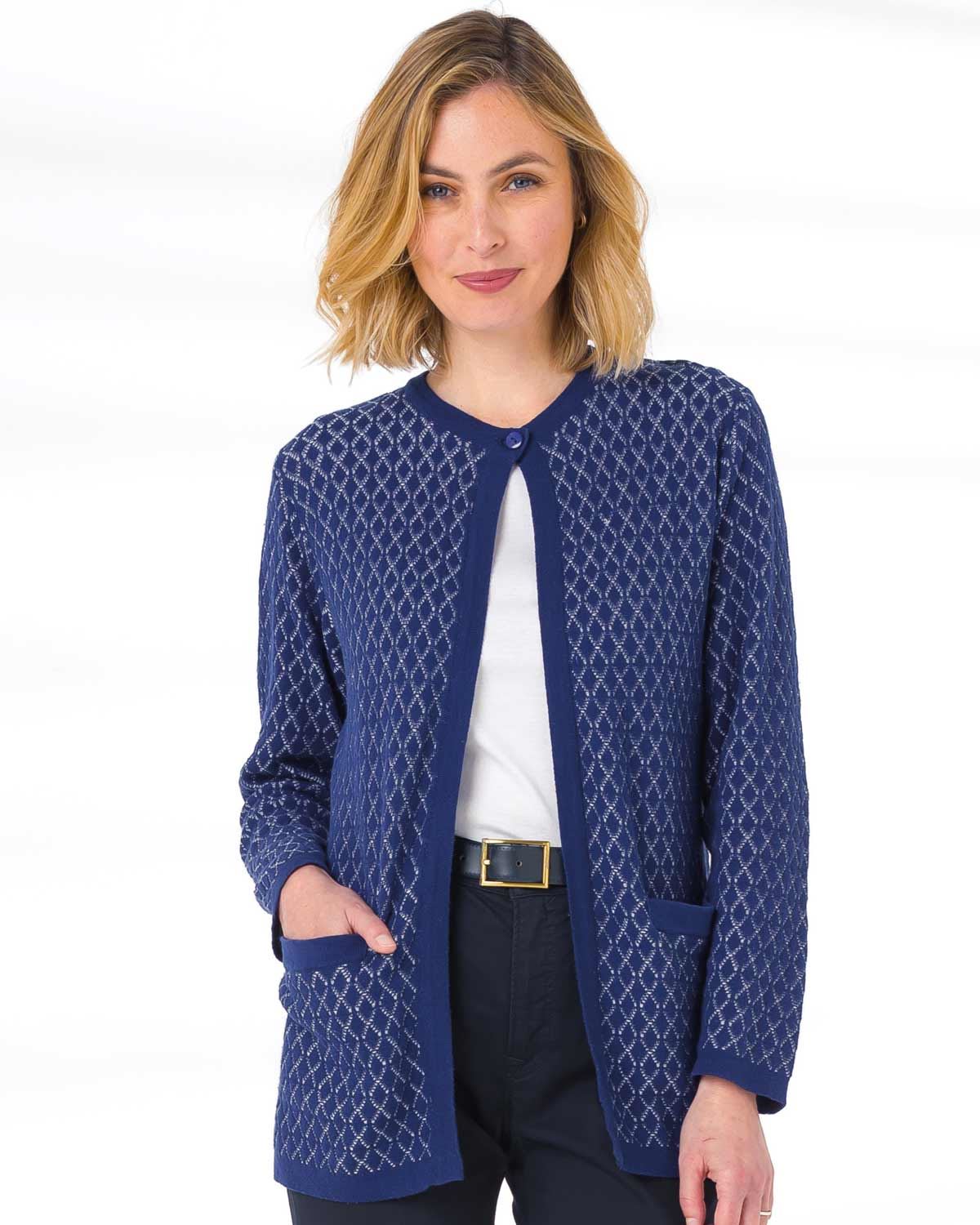 Susanna Pure Cotton Cardigan - The Classic Boutique