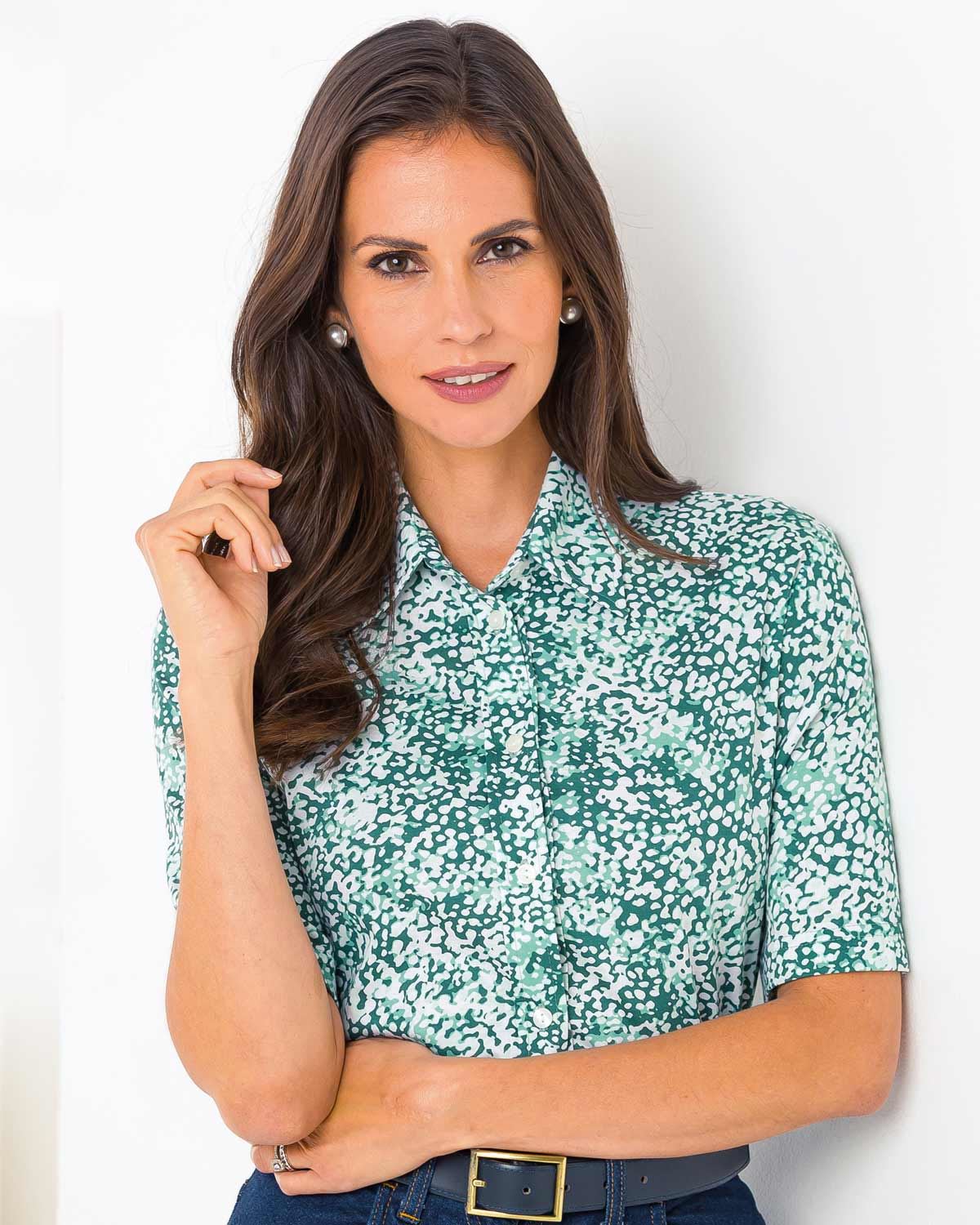 Harmony Pure Silky Cotton Blouse - James Meade