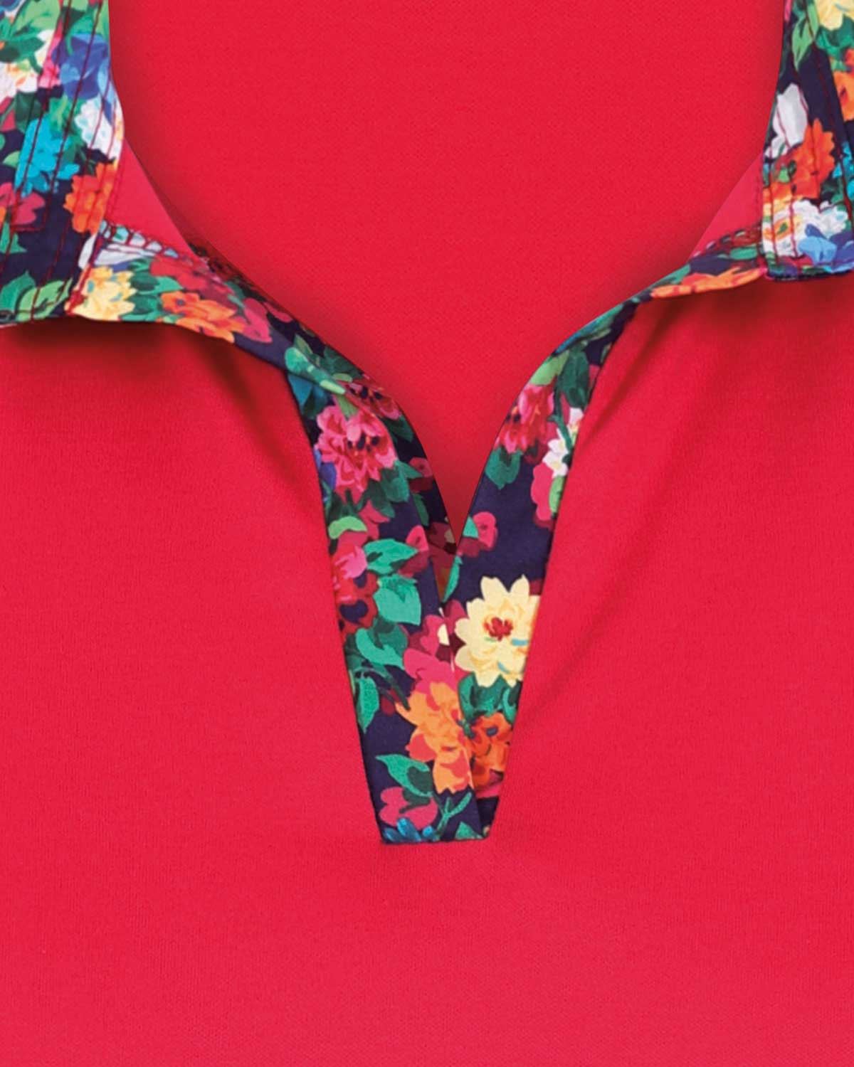 Hester Cotton Trimmed Short Sleeve Polo Top - Image 3 - The Classic Boutique